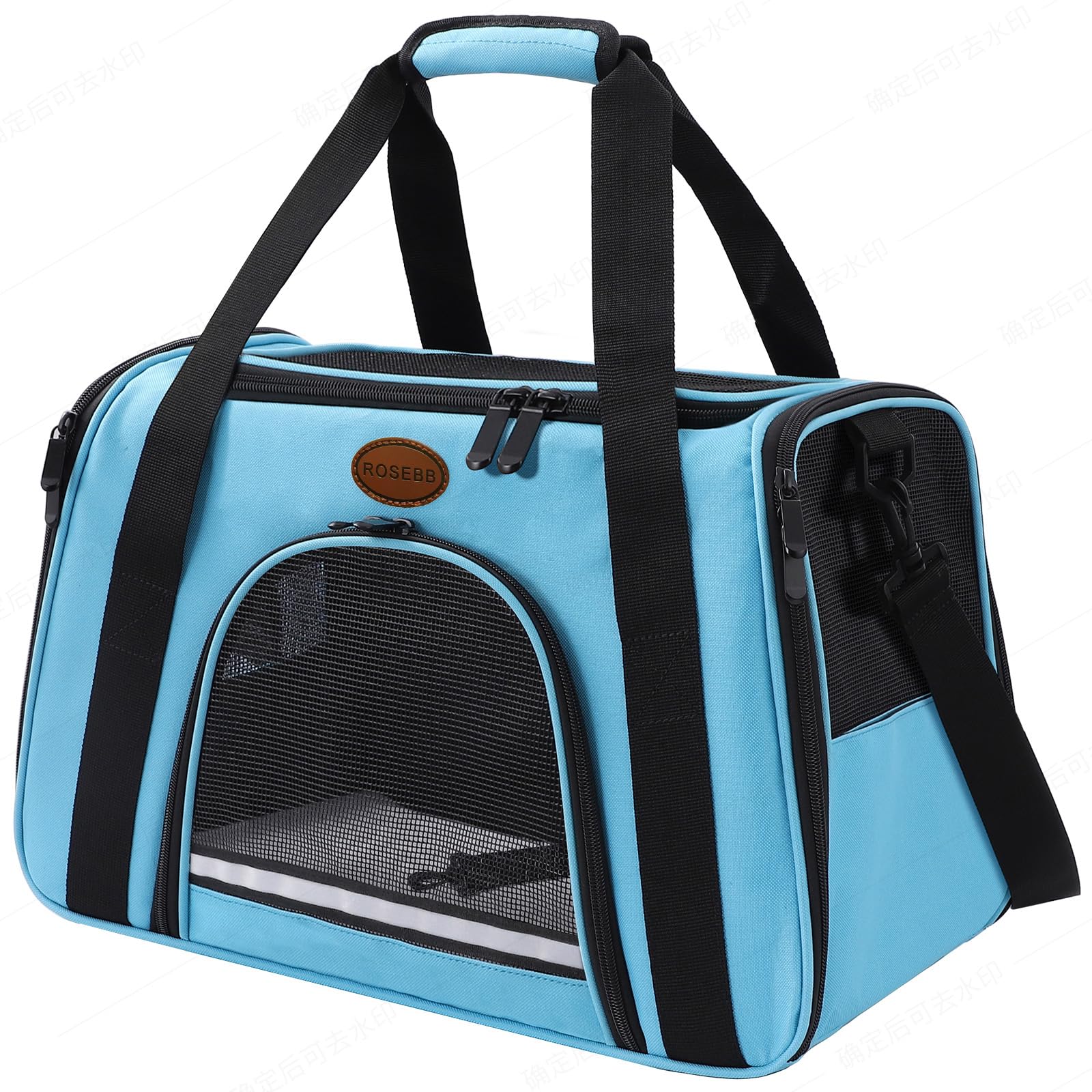 ROSEBB Cat Carrier Dog Carrier Pet Carriers for Medium Small Cats Dogs Puppies up to 15 Lbs,TSA Airline Approved Small Dog Cat Carriers Soft Sided,