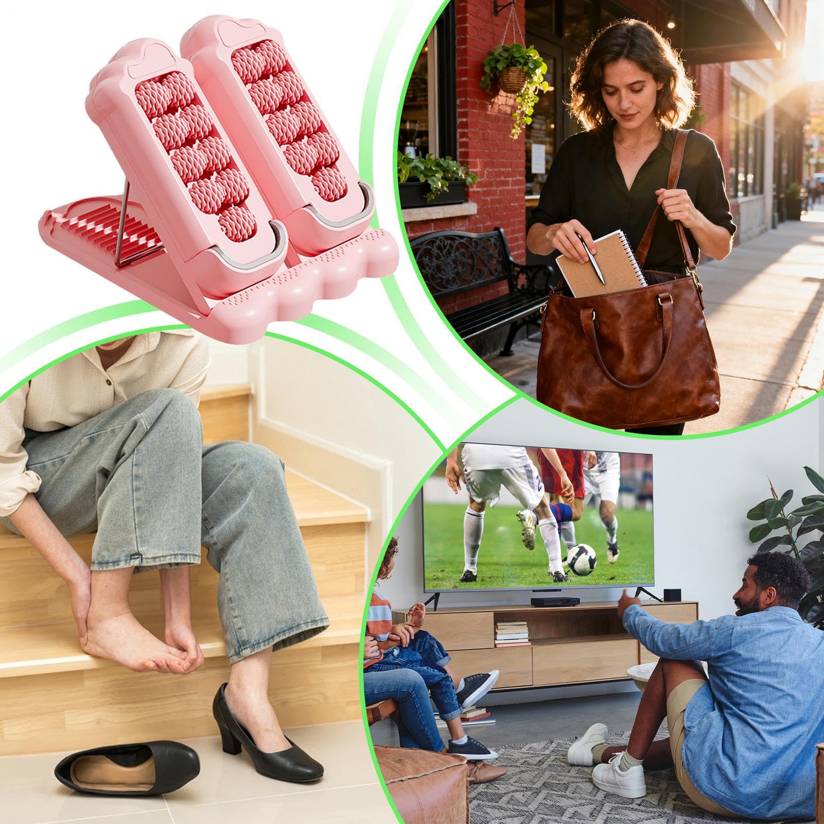 Masajeador De Pies Herramienta de Masaje Ajustable | Masajeador De Pies Con Rodillo Para Plantar Para Hombres Mujeres Papá Padres Mamá Esposo Esposa Hija Amigo Cumpleaños