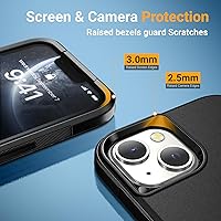 Vista 4 de Funda para iPhone 13 y Funda para iPhone 14 y Funda para iPhone 15 [Protección de Servicio Pesado][Protección contra Caídas de Grado
