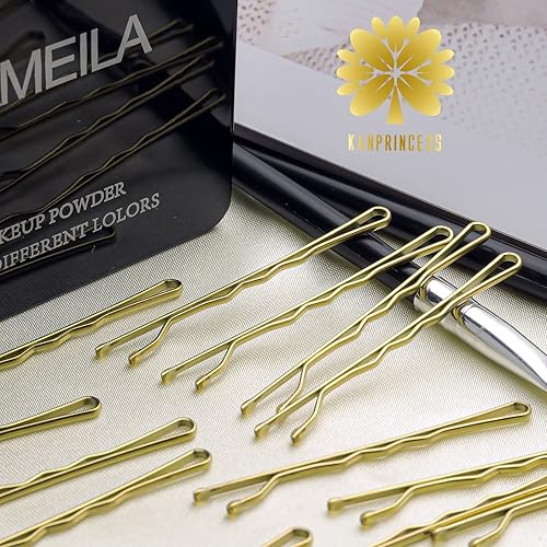 Miniatura 5 de Juego de 100 horquillas de 2 pulgadas, pinzas para el cabello de sujeción segura, pinzas para el cabello para mujeres y niñas, salón de peluquería