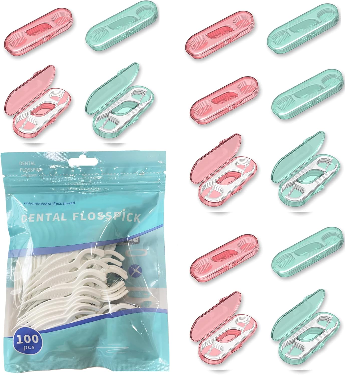 Dental Floss Picks Flossers Dispenser Dental Floss Case