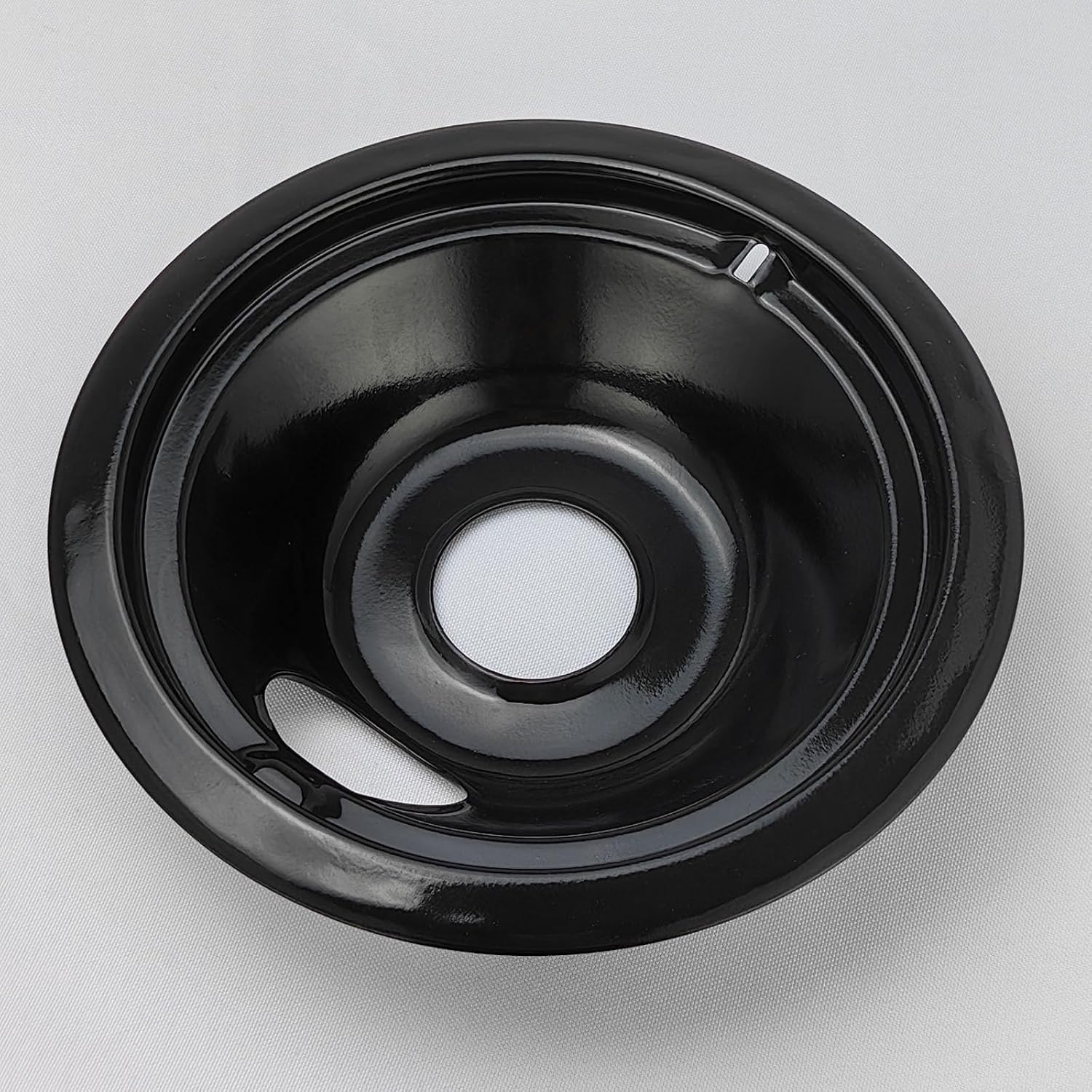 Purelux Electric Range Drip Pans Replacement for GE or Hotpoint Stove, Porcelain Enameled Black Finish 4 Pieces Pack ( Two 8" and Two 6")