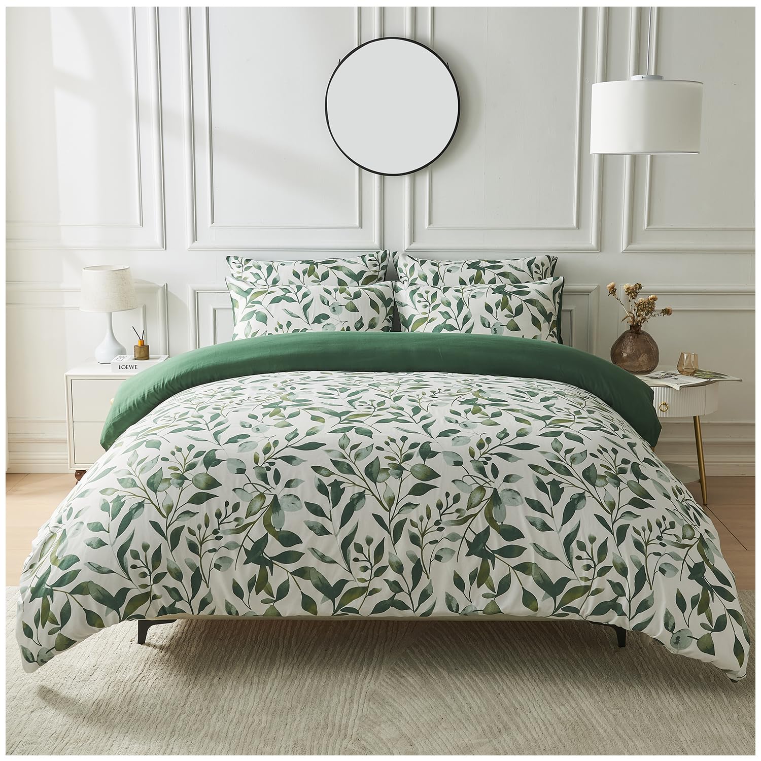 GC GAVENO CAVAILIA Single Duvet Cover Set - Microfiber Floral Bedding Duvet Sets (135x200 cm) - Breathable Quilt Bed Cover With Pillowcase - Washable - Multi