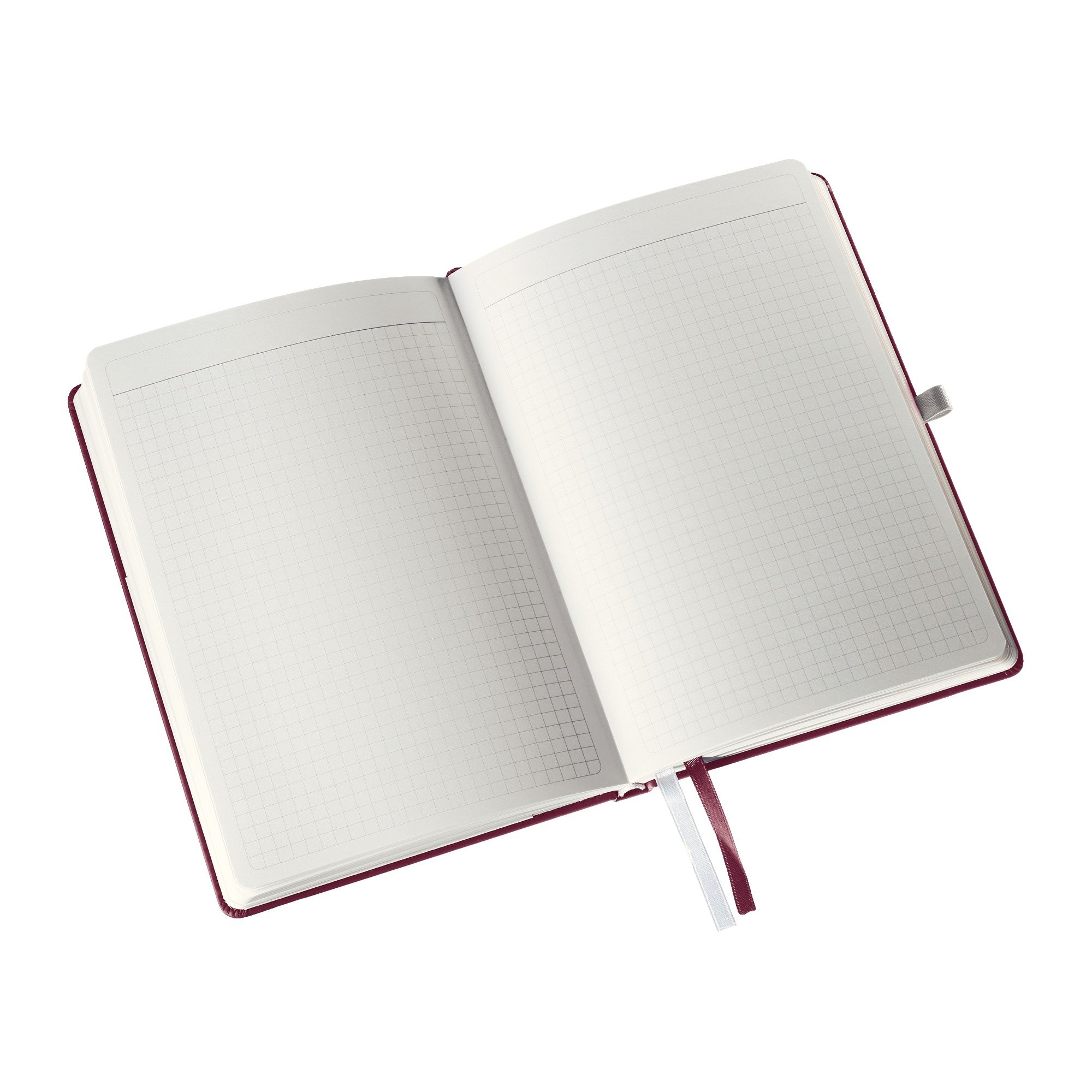 Leitz, Cahier couverture rigide A5 quadrillé, 160 pages 100g/m², Leitz Style, Grenat, 44860028