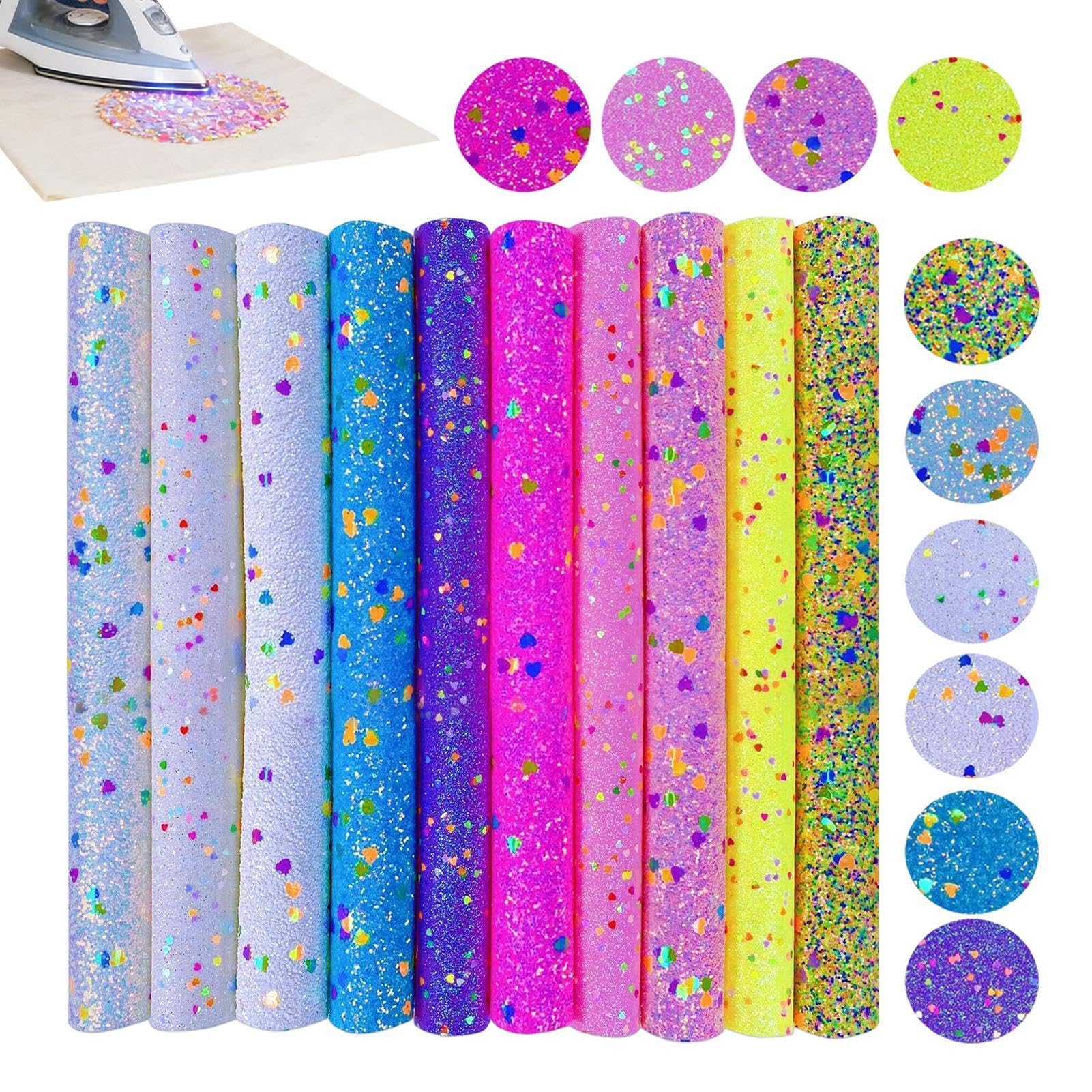 Lentejuelas para planchar parches en ropa vieja o personalizar manualidades y álbumes, Pack 8