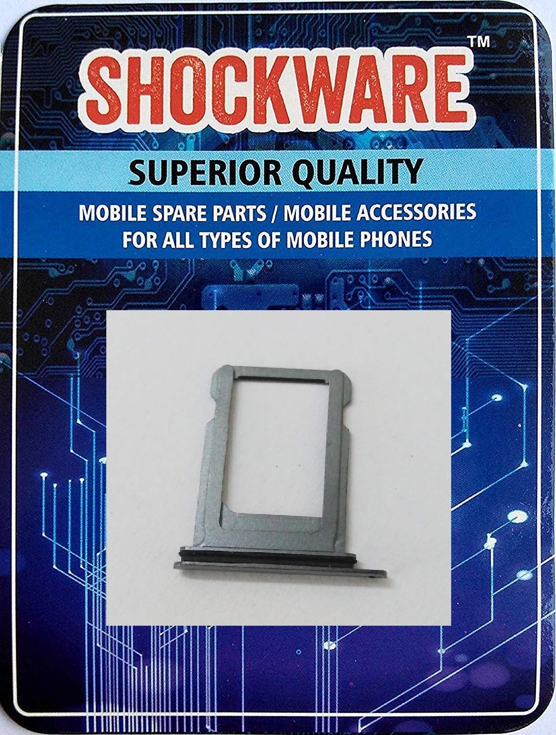 SIM Card Holder Tray for iPhone X : Space Grey/Black