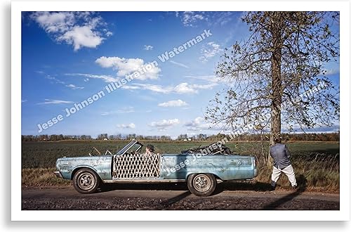 Póster de la película Tommy Boy  Chris Farley orinando en la escena del árbol con David Spade Driving Away  Divertida película de comedia de los 90