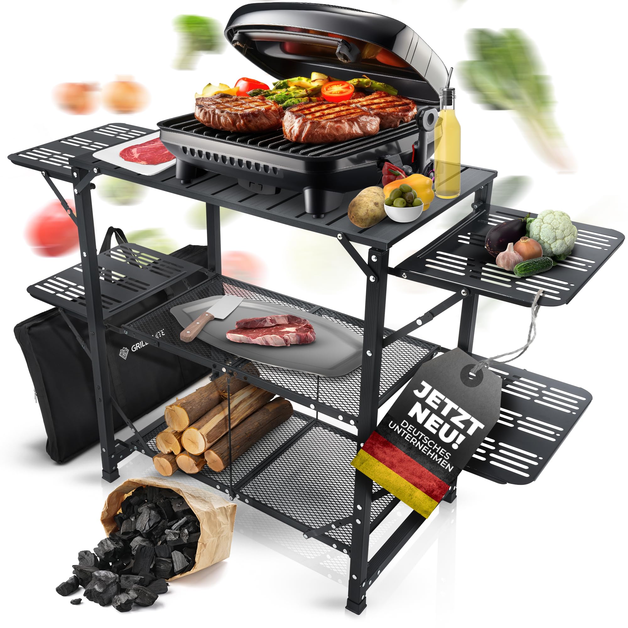 GRILLMATE Campingküche faltbar inkl. Tragetasche Grilltisch