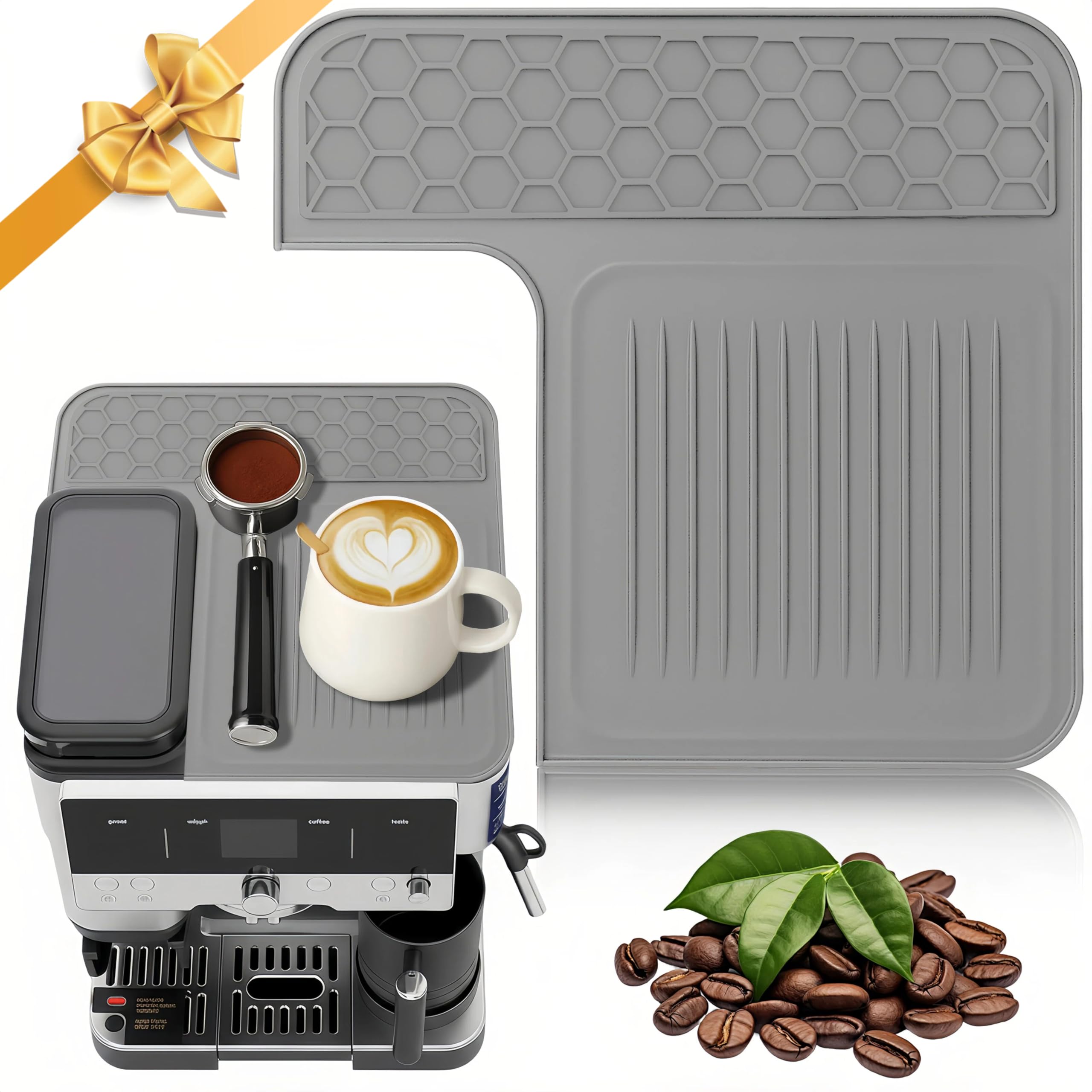 Obermatte für Ninja Luxe Cafe Premier ES601EU & ES701EU, schützt die Oberfläche, kratzfest, leicht zu reinigen, hitzebeständig, rutschfeste Silikonmatte für Ninja Luxe Cafe Kaffeemaschine Zubehör