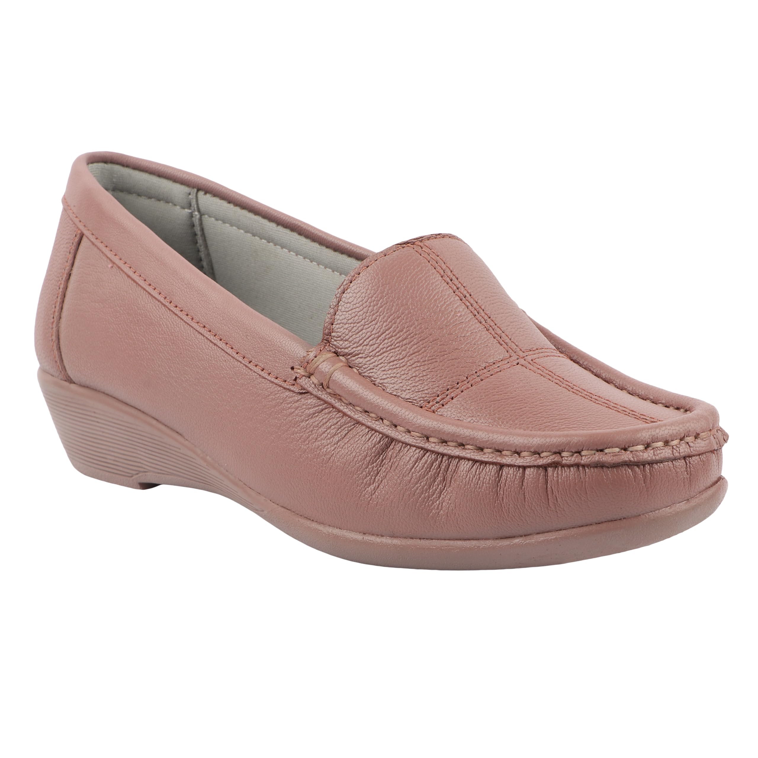 Genuine Leather Loafers with Arch Support & Cushioned Footbed for Women's-image-28