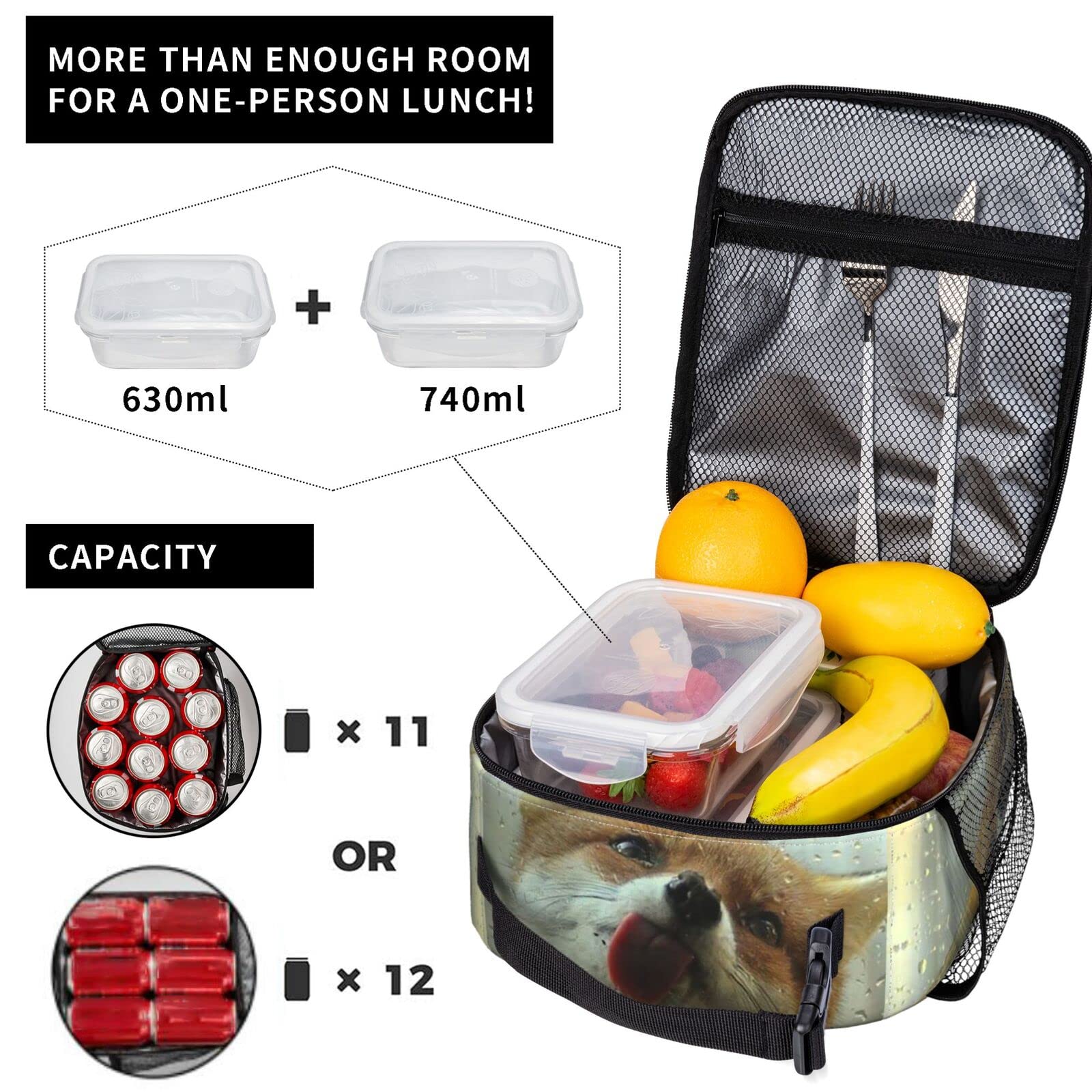Borsa per il pranzo da donna con stampa leopardata, per uomo e bambino, borsa termica per il pranzo, per lavoro, scuola, viaggi, colore 6