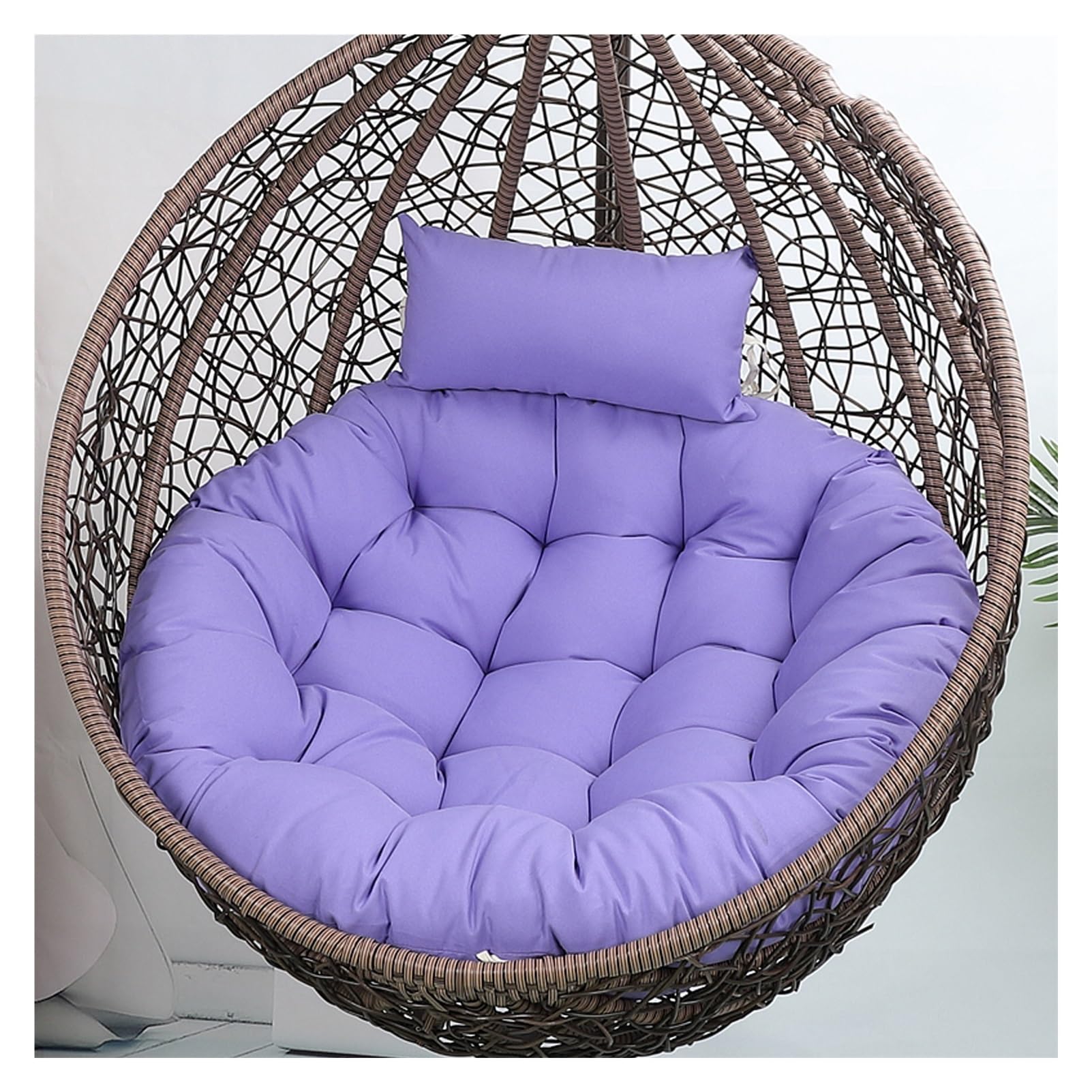 Meiiron Hammock Swing Chair Cushion, Egg Chair Cushion Only, Cushions for Hanging Basket Chair Waterproof, Cover Washable & Detachable(Color 16,Diameter 120cm)
