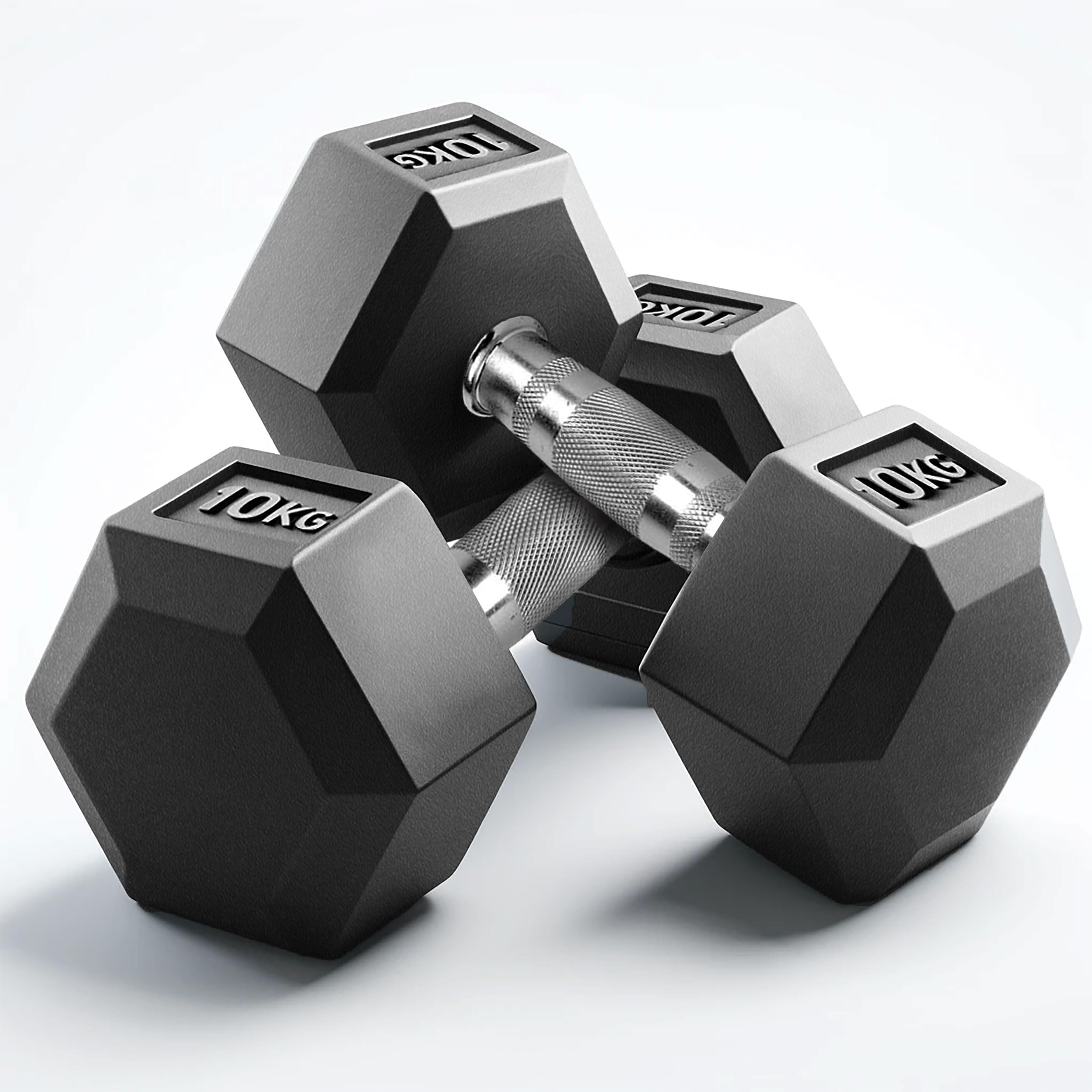 Slovic Dumbbells Set for Home Workout 20 KG [10 KG x 2] | Hexa Dumbbells Pair for Exercise | Home Gym Equipment for Home Workout | Exercise Equipement Weights for Home Gym