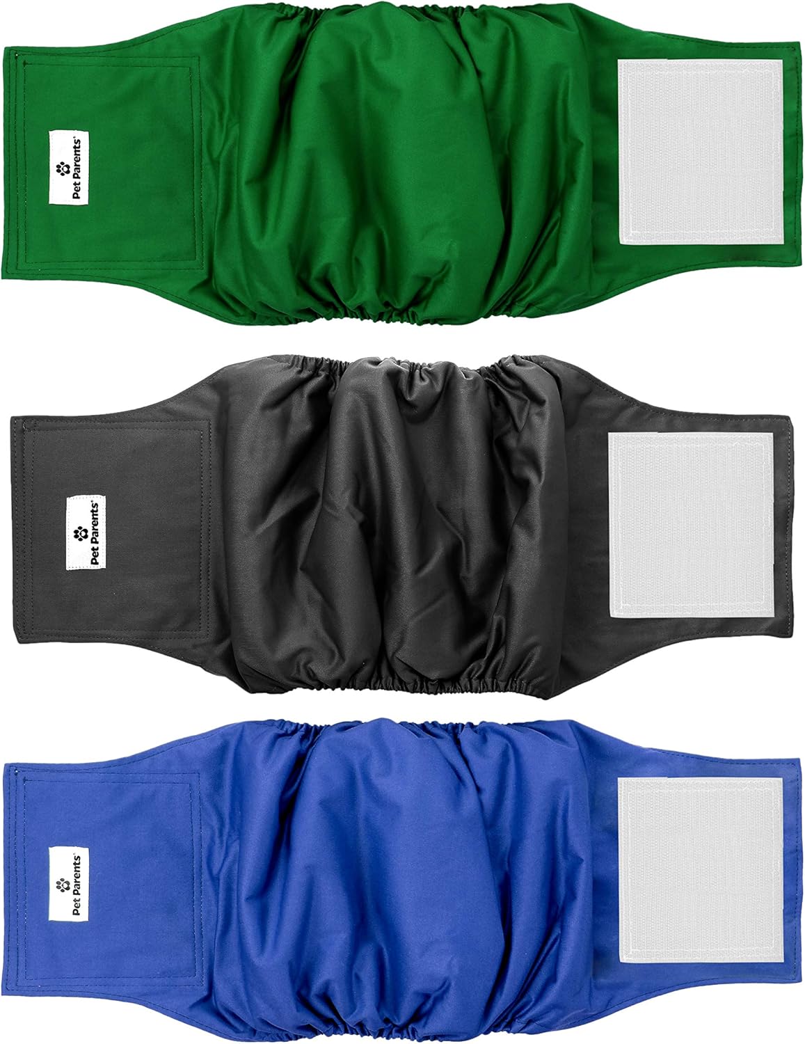 Pet Parents Premium Washable Dog Belly Bands (3pack) of