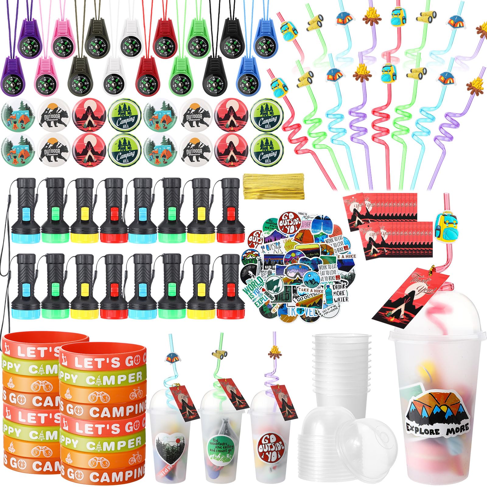サプライ・アクセサリ・グッズ yana6123 Amazon.com: Yaomiao 163 Pcs Spring Camping Party Favors with Mini