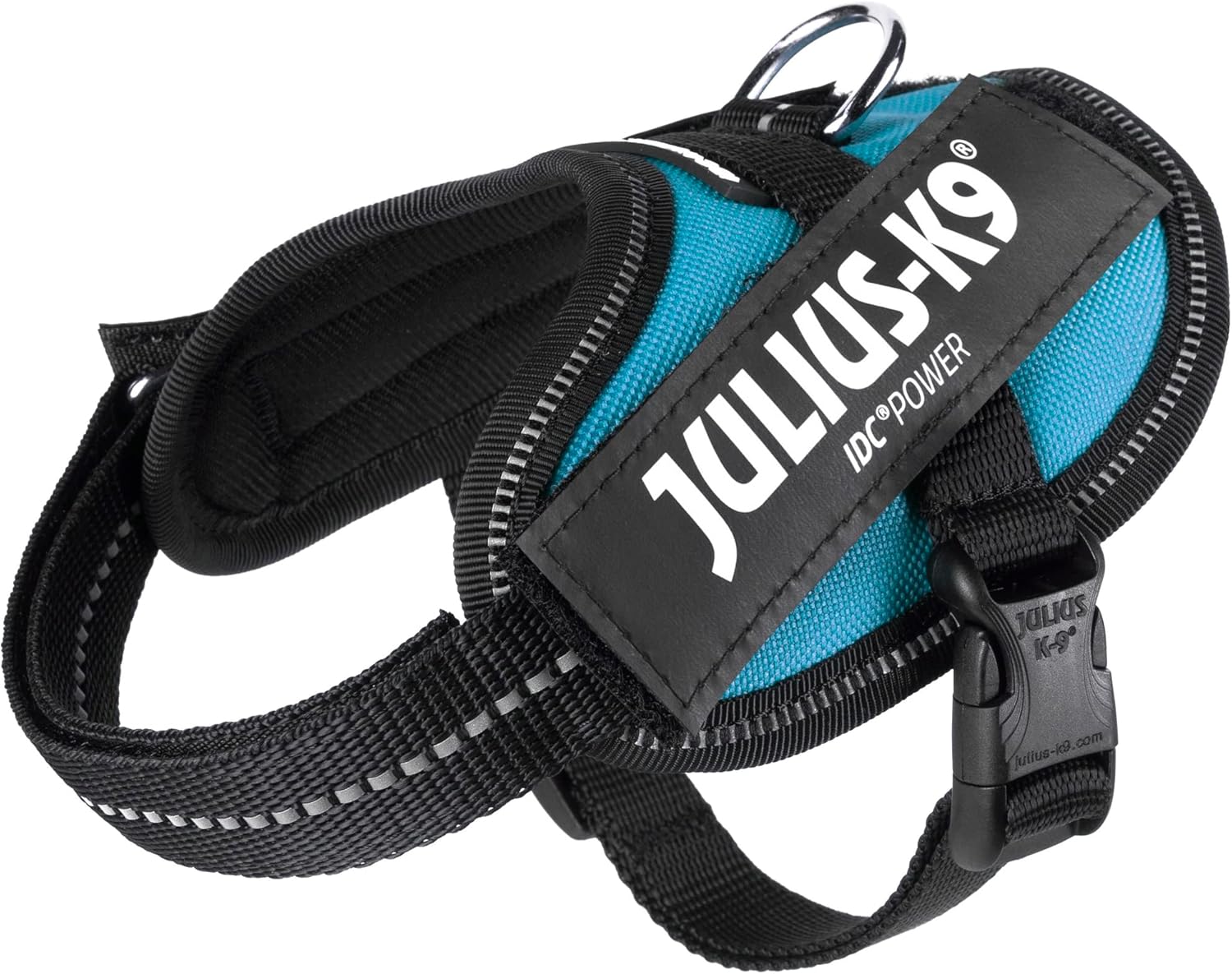 Julius-K9, 16IDC-AM-B2, IDC Powerharness, Dog Harness, Size: Baby 2, Aquamarine