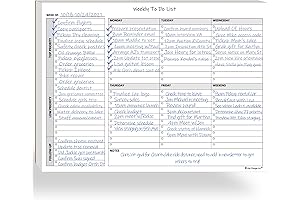 Weekly To Do List Notepad for Enhanced Productivity