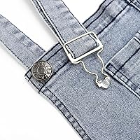 Vista 16 de LONGBIDA - Jardinera de mezclilla para hombre, ajuste entallado, moderno, con bolsillos