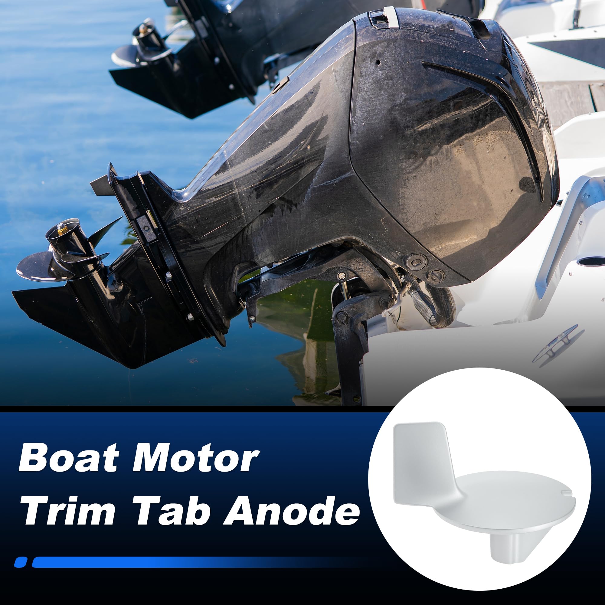 Amazon.com : Partuto 984325 Boat Trim Tab Zinc Anode for Mercury