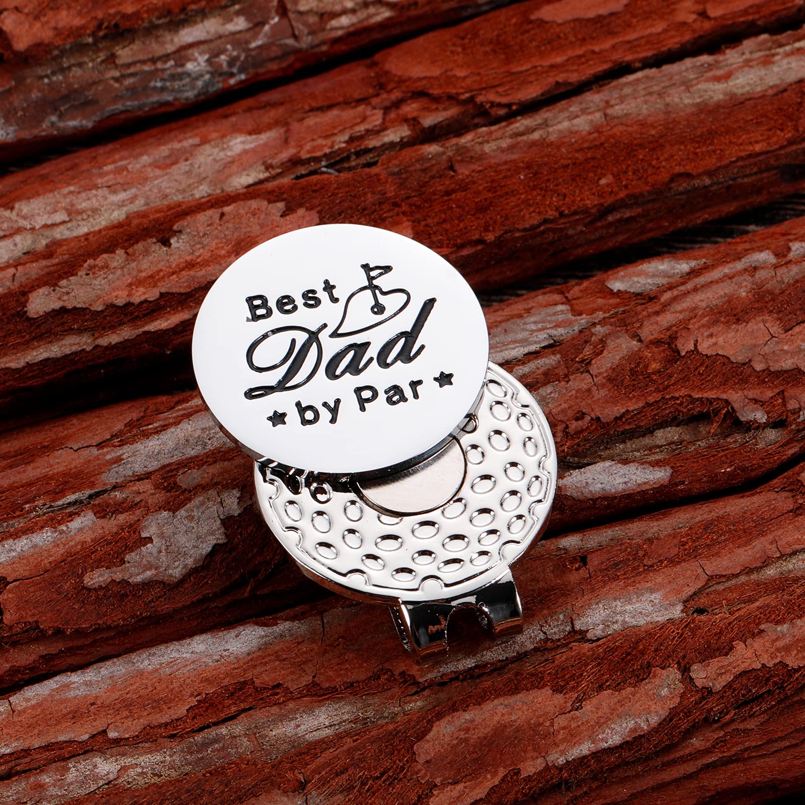 Marqueur de balle de golf magnétique pour papa, fête des pères, anniversaire, amateur de golf, cadeau pour lui, marqueur de balle de golf amusant pour papa, cadeau de Noël et d'été pour lui