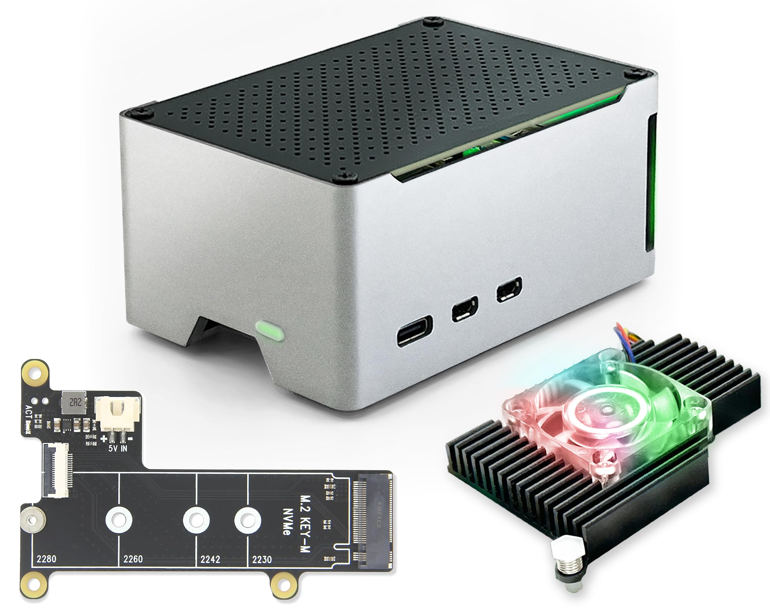 Amazon.co.jp: ElectroCookie Raspberry Pi 5ケース アルミニウム