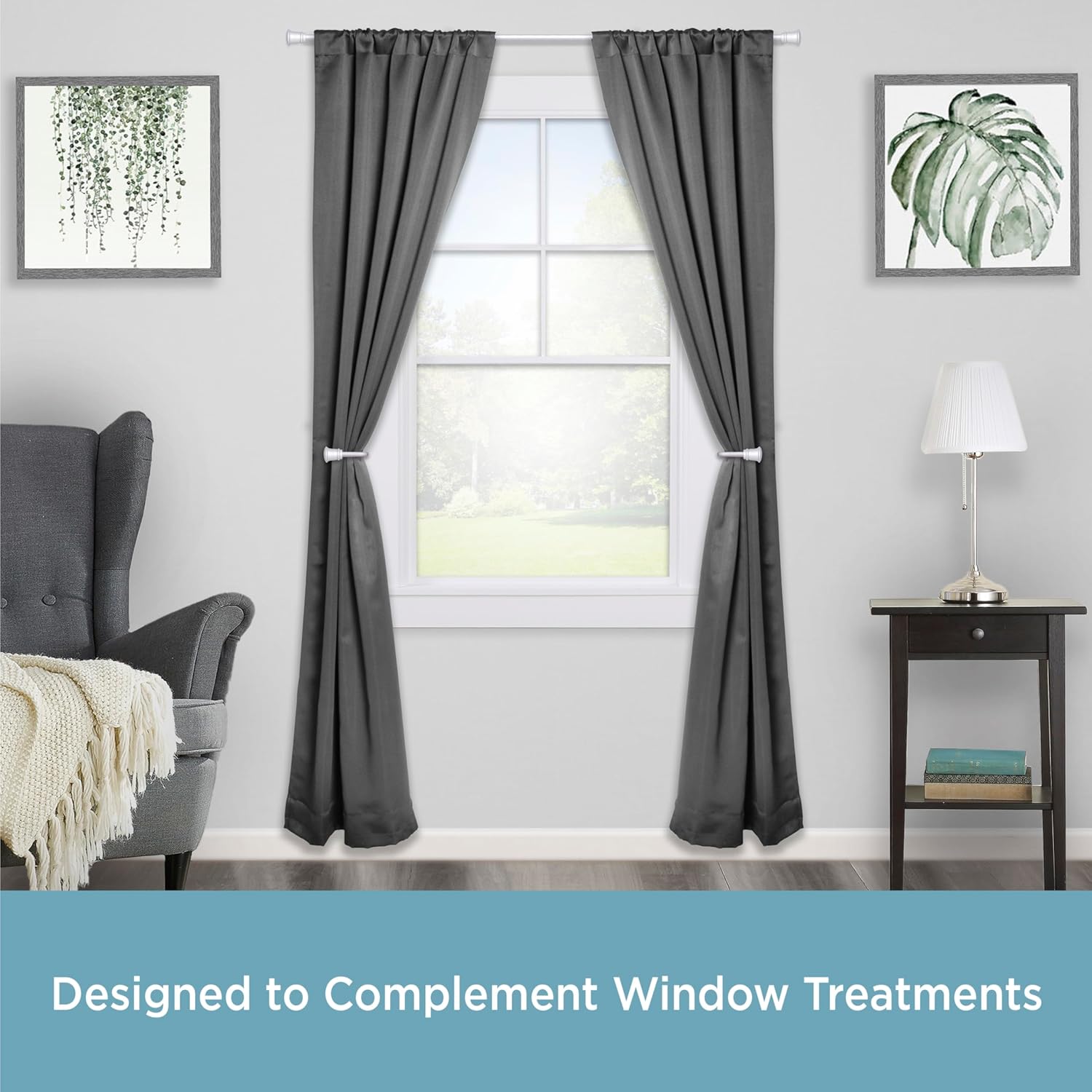 遮光2級ドレープカーテン（100X178X2 DH79） | ニトリネット【公式】 家具・インテリア通販 Kenney カーテンとドレープ用ホールドバック、直径5/8インチ、サテンニッケル、2