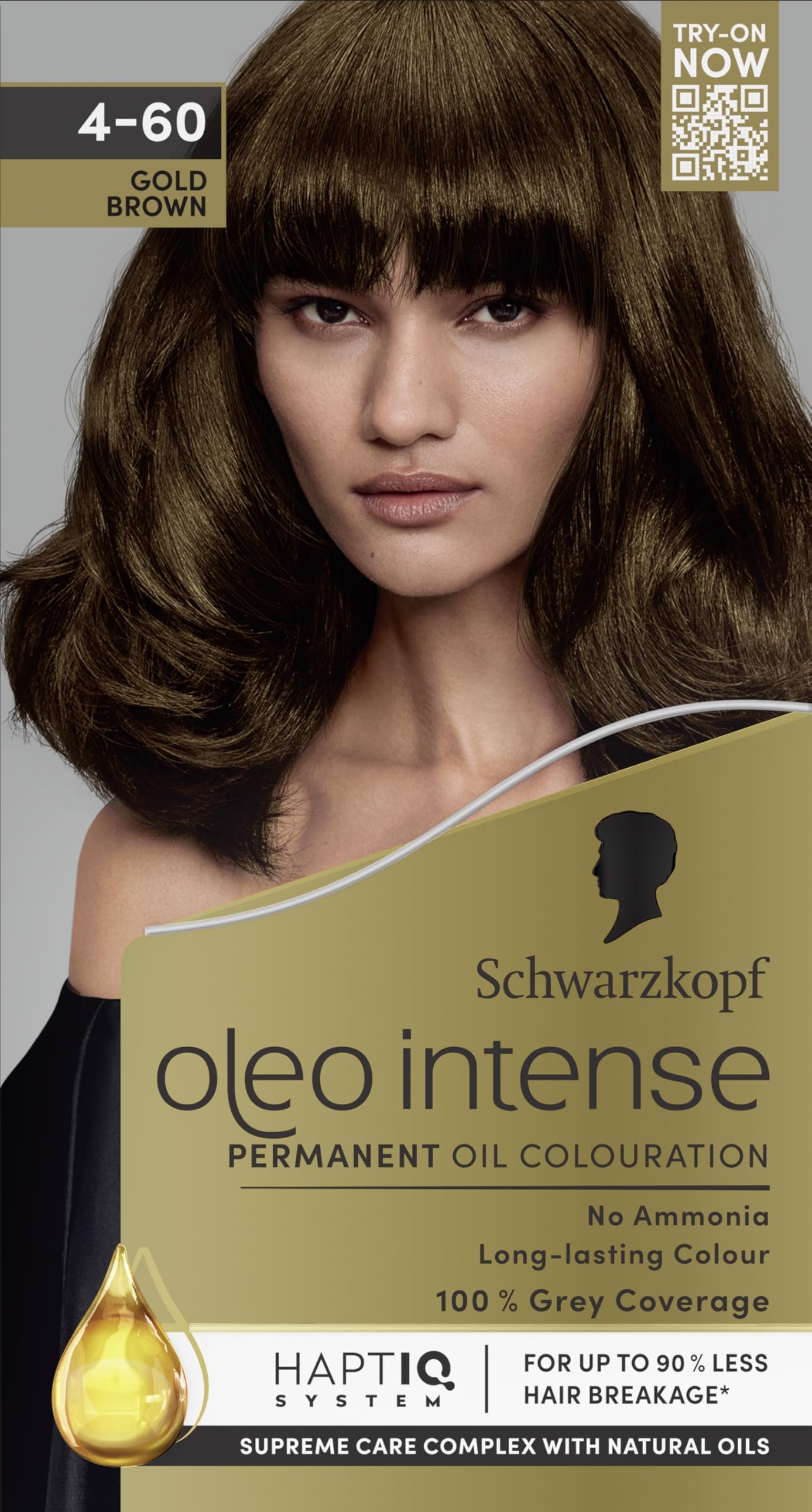 Schwarzkopf Oleo Intense Permanent Oil Colour, 4-60 Gold Brown