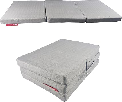 Xpermate Folding Bed Floor Bed Folding Sponge Bed Guest Bed 80X180X8 Gray