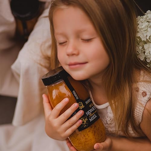 Miniatura 2 de HONIGMA Marma - Miel de flores silvestres  Sabor exquisito  100% pura  Cristalizada  Sin pasteurizar  Sin filtrar  35.2 oz  Paquete de 6