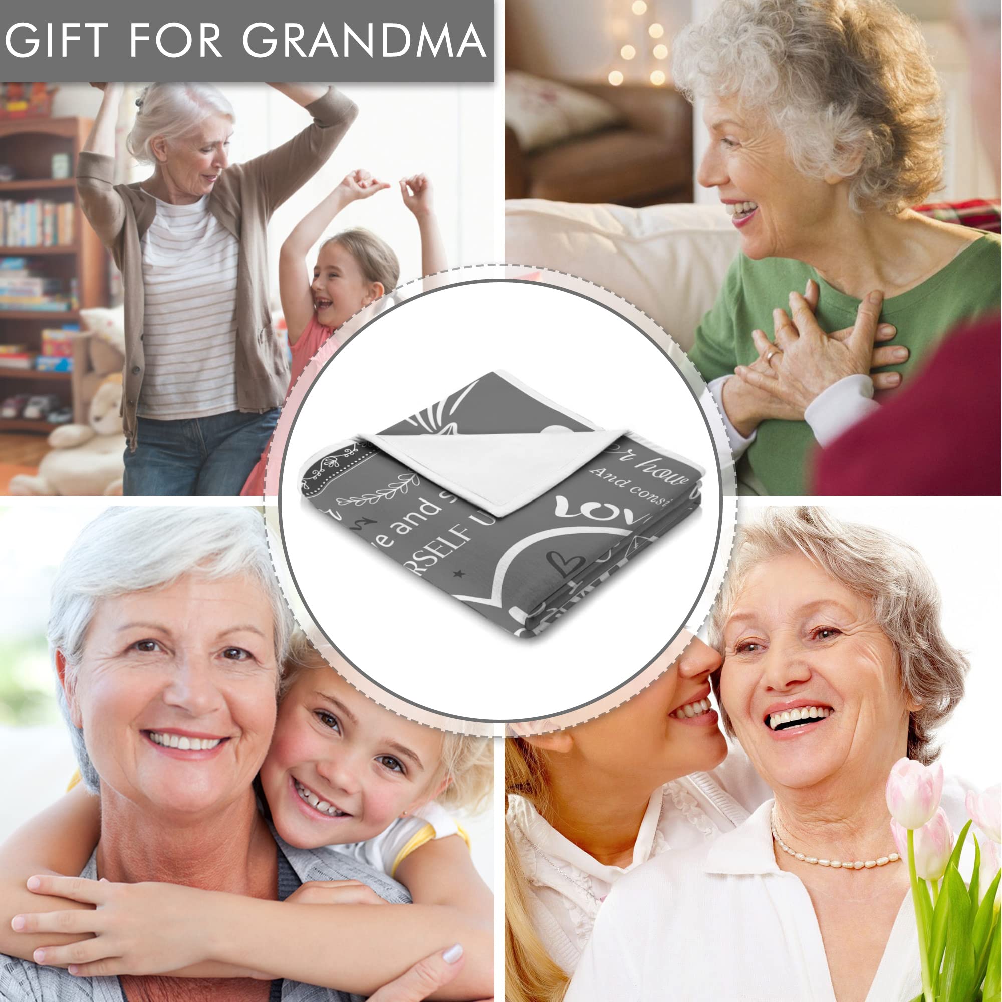 Coperta Di Flanella Per Nonna - 50x60 Pollici, Morbida E Divertente - Regalo Perfetto Per Compleanni, Natale O Festa Della Mamma