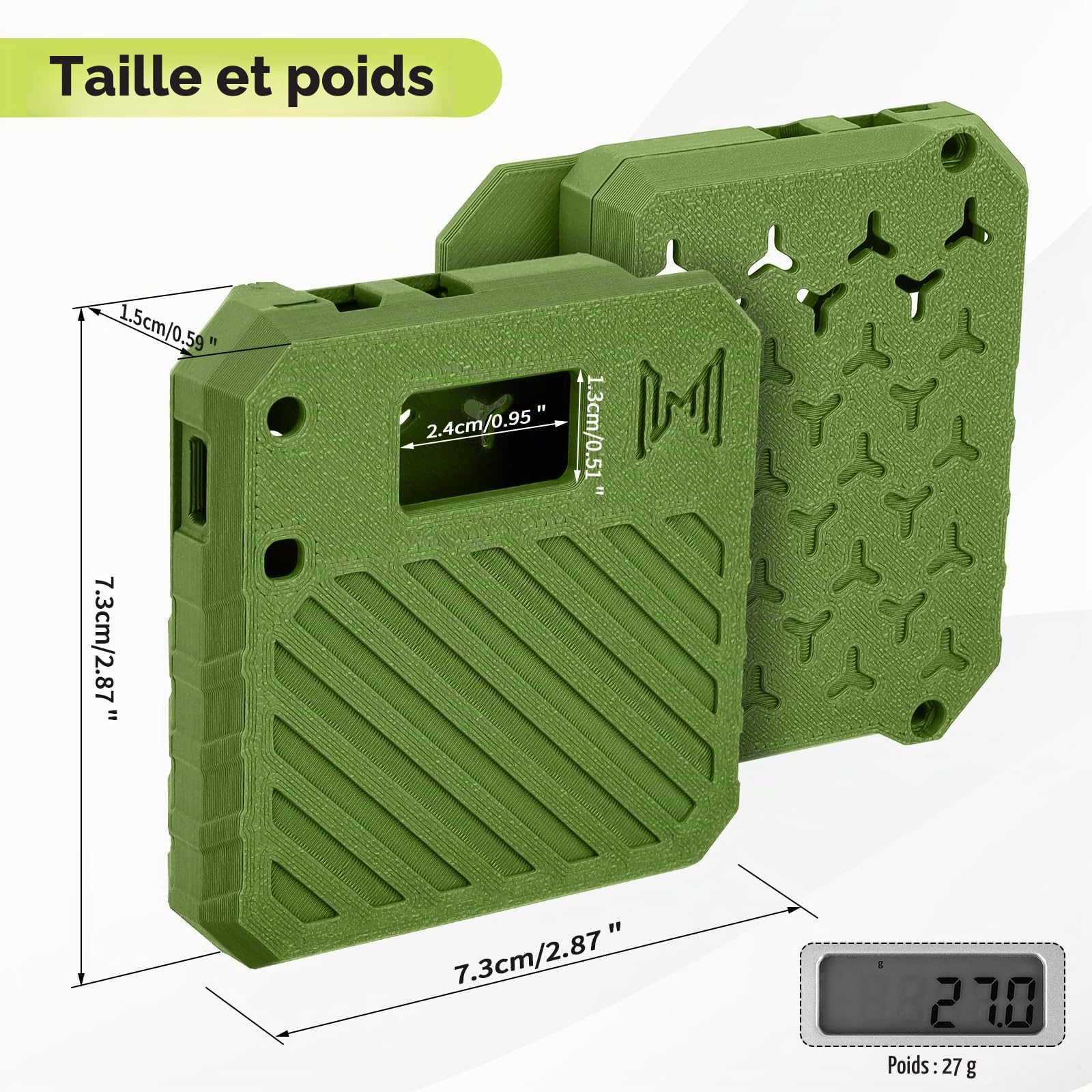 1 pack ESP32 pour Heltec V3 Houig, carte de développement LoRa, Meh Houig avec connecteur Atea et interface TyeC, N33, vert armée