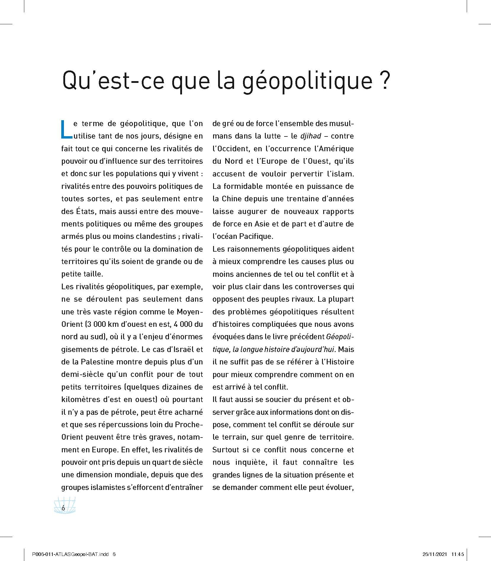 Atlas géopolitique: Pour comprendre le monde d'aujourd'hui