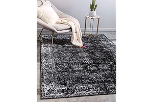 Luxurious Black 9x12 Sofia Area Rug: A Touch of Sophistication for Your Abode