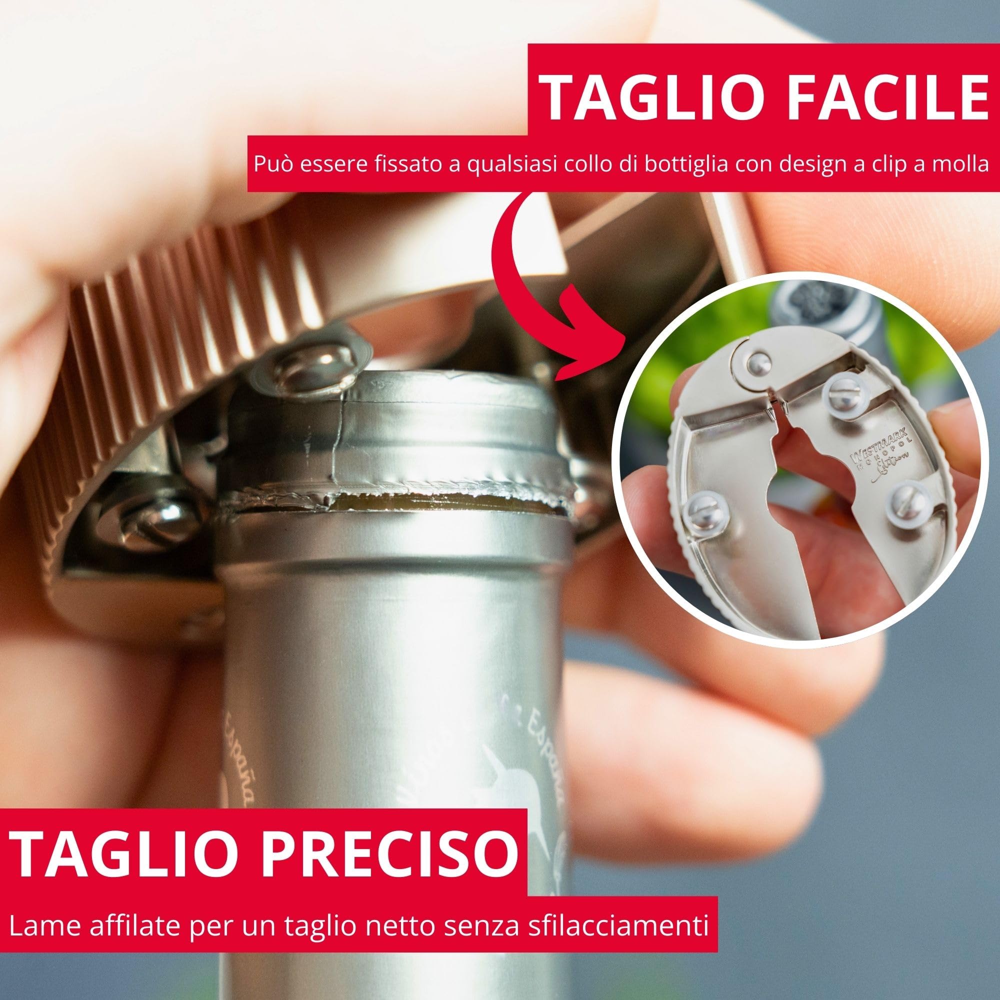 Westmark Taglia-capsule, Monopol Edition, zinco pressofuso, Mondo, finitura opaca, 62963380