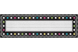 TCR Chalkboard Brights Name Plates for Classroom Lesson Planning
