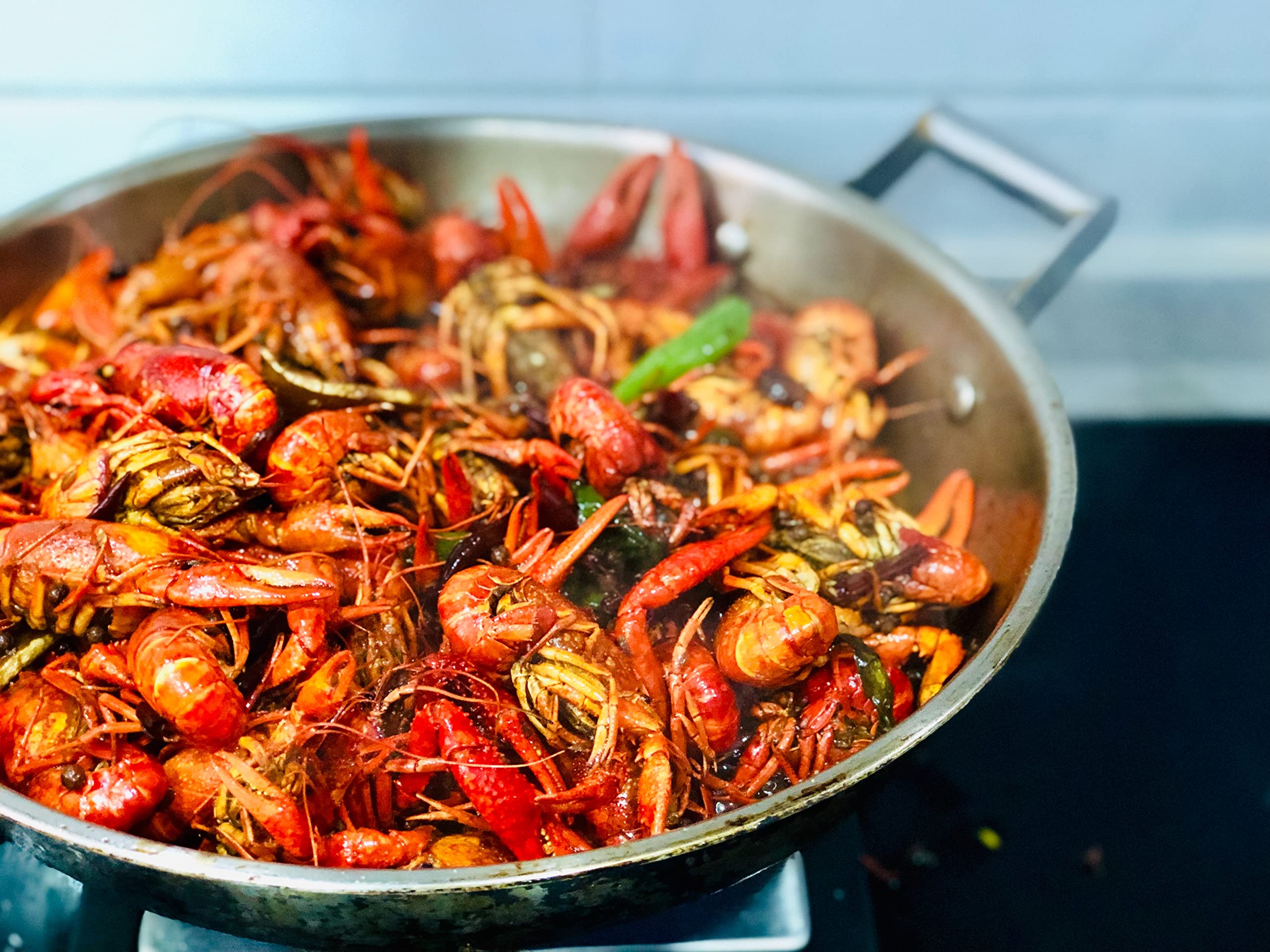 Bresc Gamba-Shrimps-Marinade - 6x 1kg - Beize, Würzsoße zum Einlegen und Marinieren von Shrimps, Meeresfrüchten, Gambas, Fluss-Krebsen, Krabben, Scampi, perfekt abgestimmte Aromen