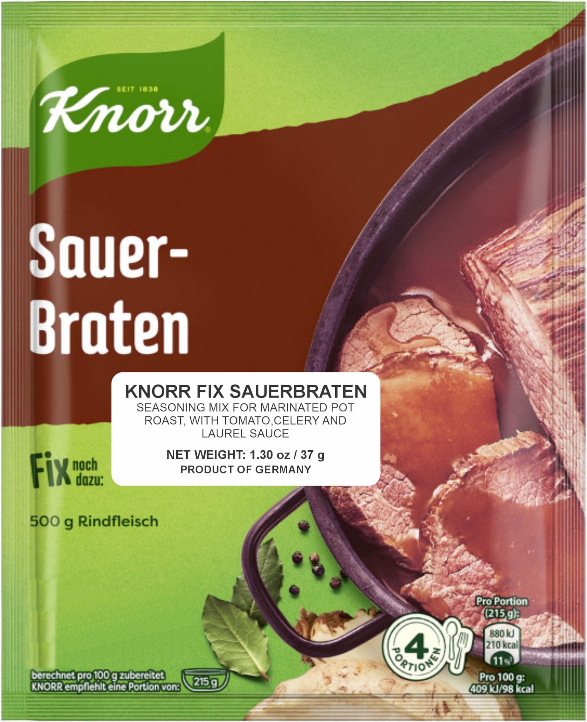 Knorr Fix sauerbraten (Sauerbraten) (Pack of 4)