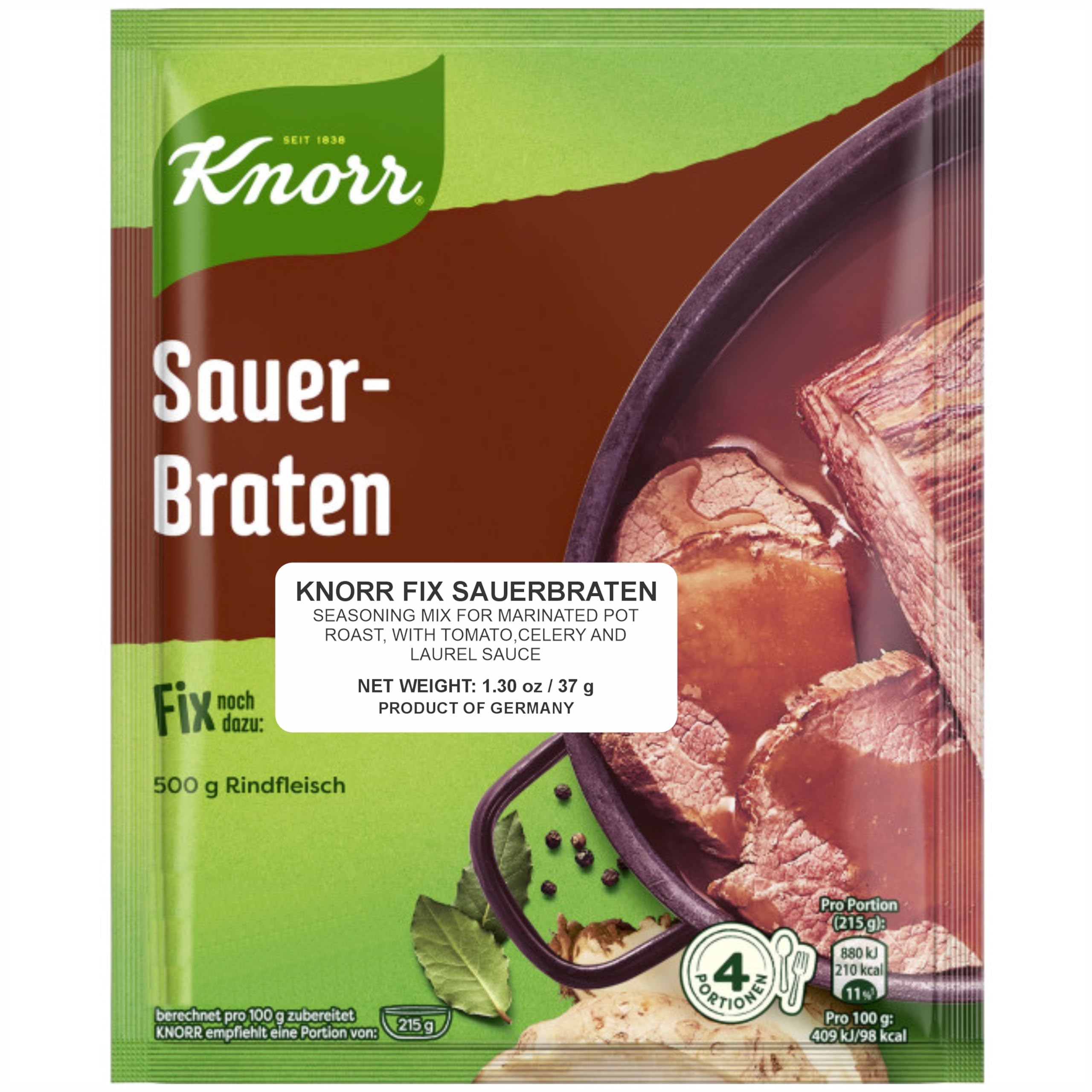 Knorr Fix sauerbraten (Sauerbraten) (Pack of 4)