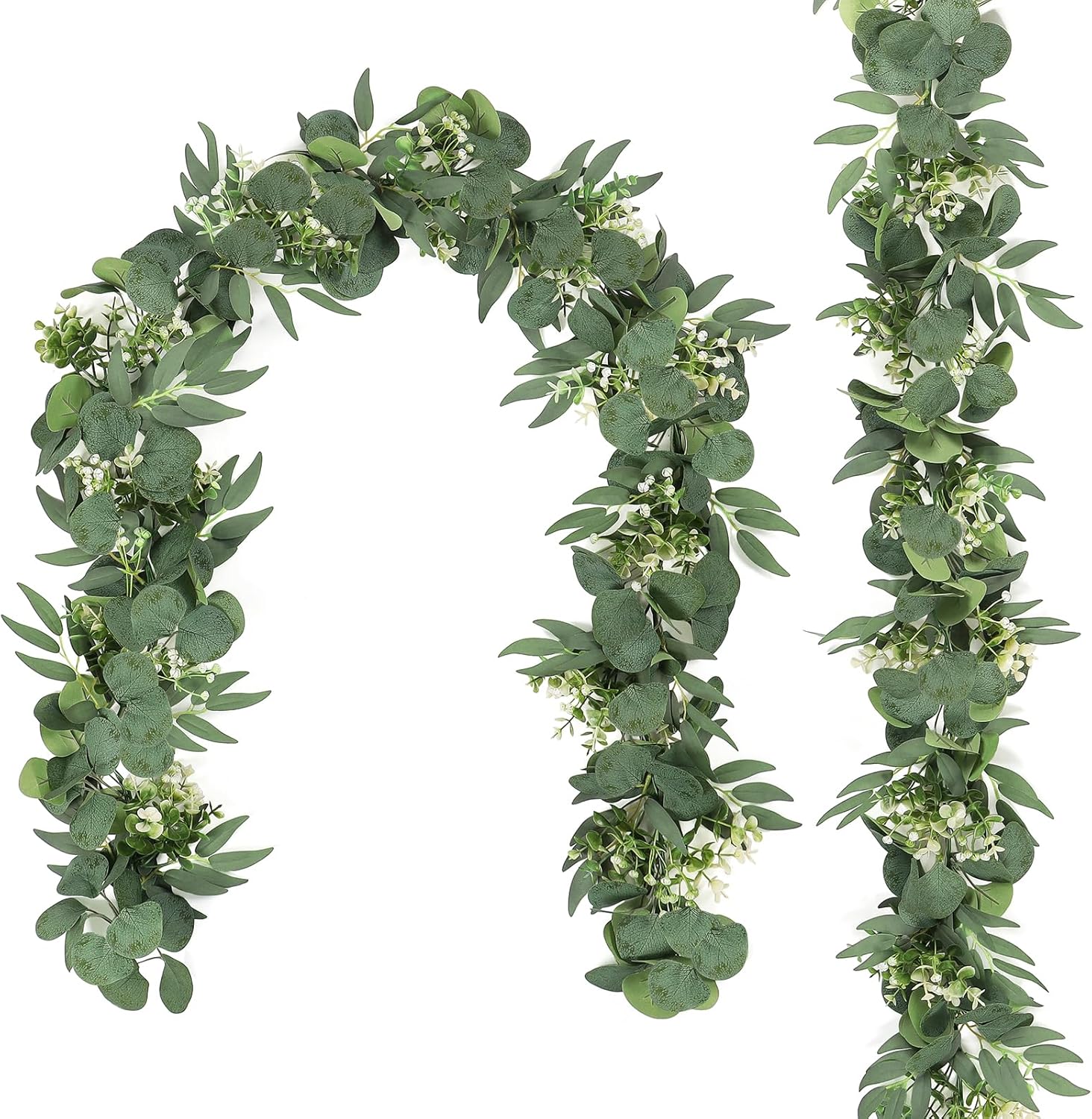 TOCHGREEN 5.9FT Eucalyptus Garland Artificial Vines Fake