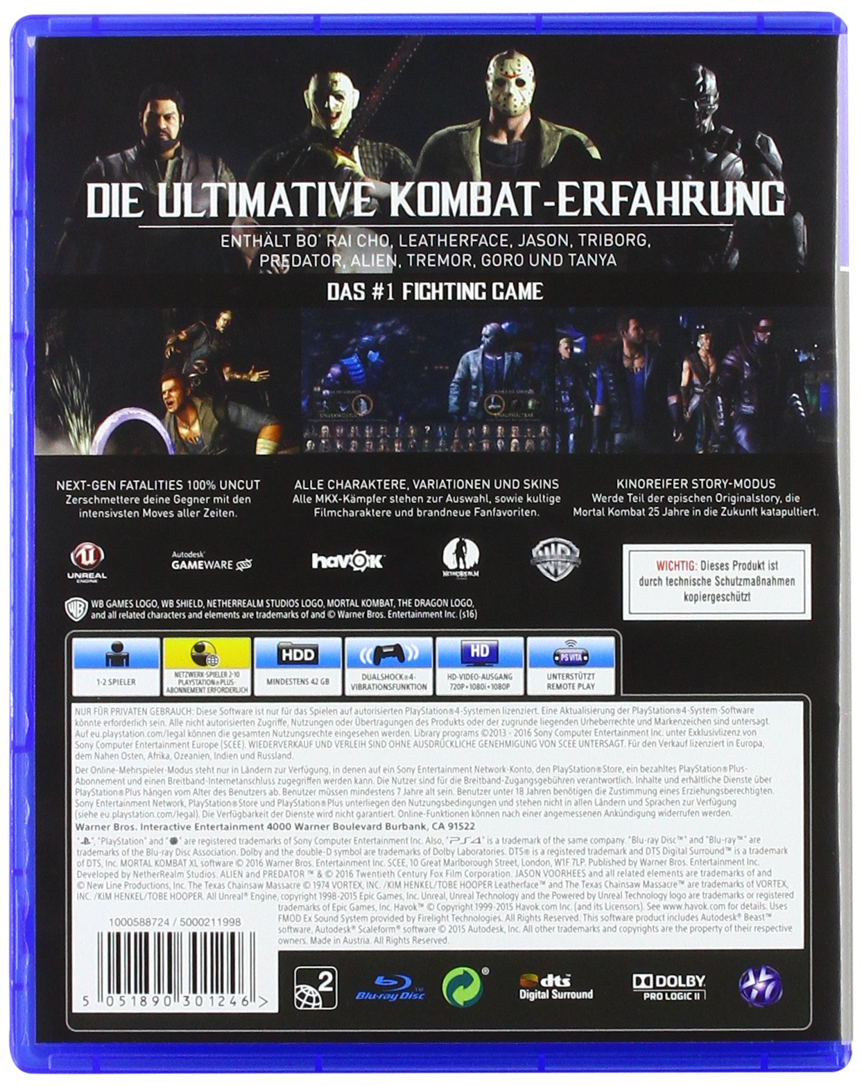 Mortal Kombat XL - PlayStation 4 [Edizione: Germania]