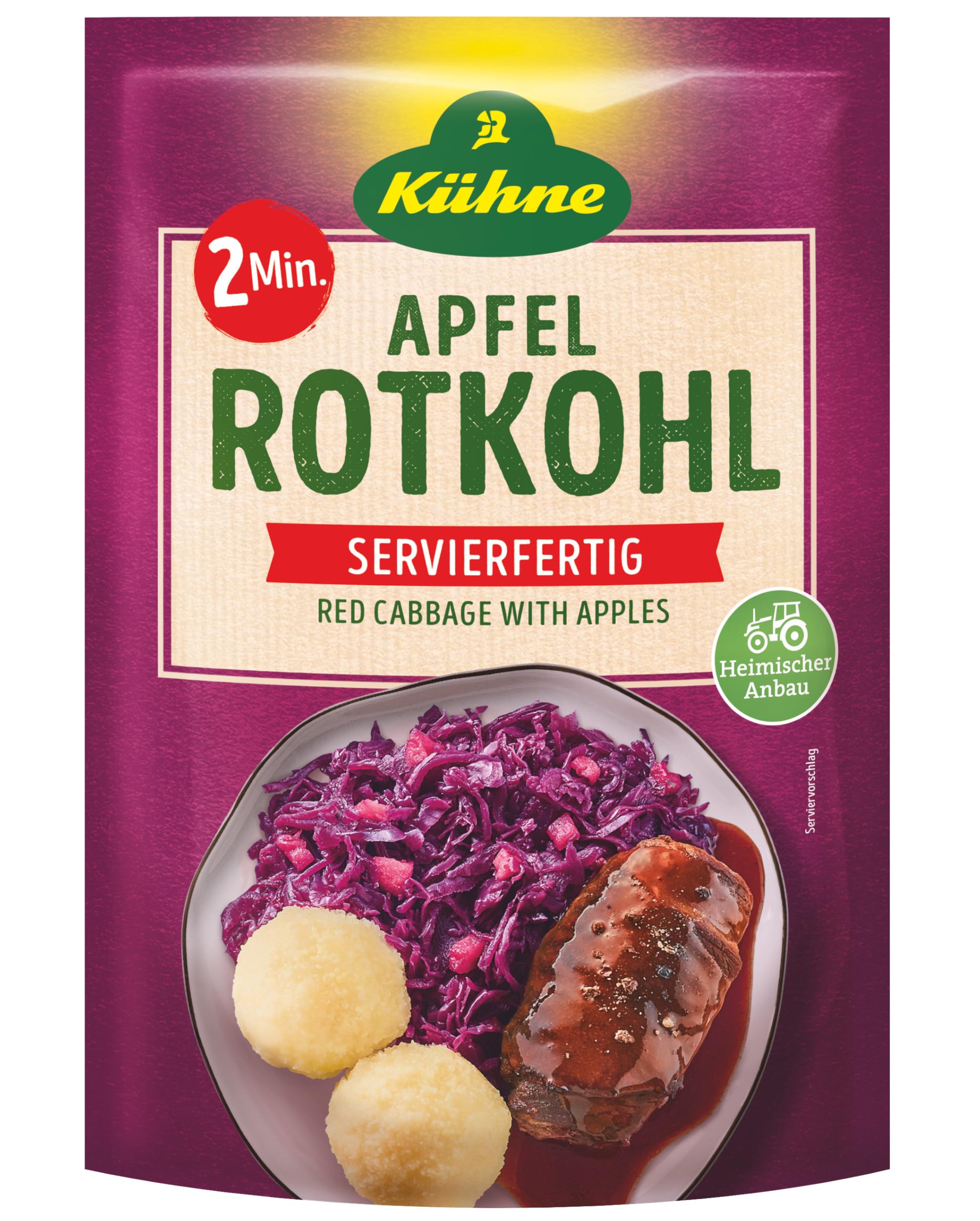 Kühne Apfelrotkohl 2 Minuten, 400g