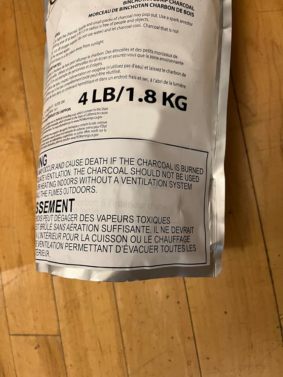 IPPINKA Binchotan BBQ Charcoal from Kishu, Product of Japan, 4 LB of Lump Charcoal