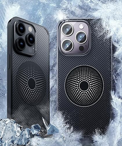 Funda de refrigeración para iPhone 14 Max Pro, iPhone 14 Pro Max, disipación de calor [compatible con MagSafe], sin carga inalámbrica