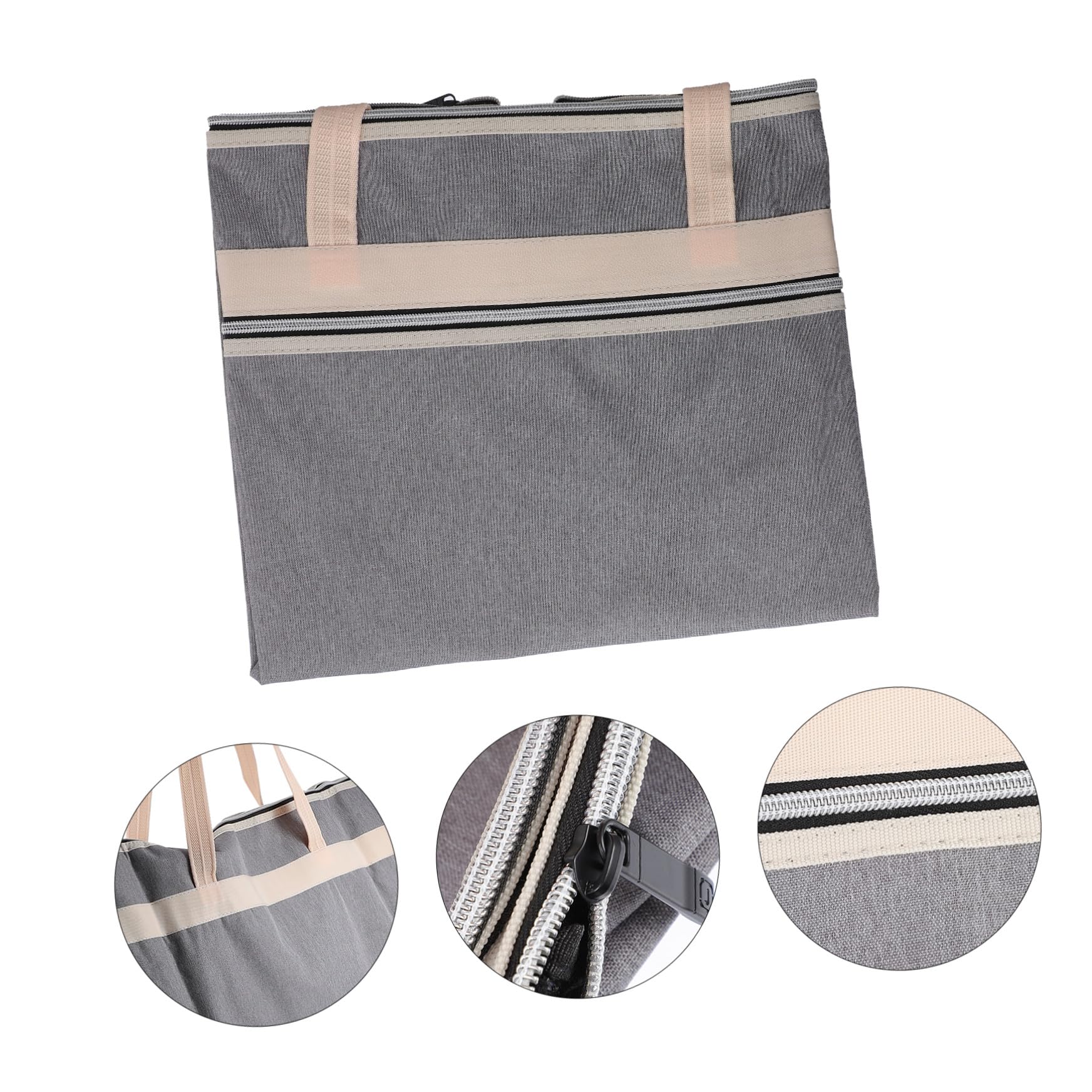 Borsa Portadocumenti A2 Zip, Grande Capacità, 2 Pezzi | Tessuto Oxford, Resistente Agli Strappi, Formato Portatile per Archiviazione e Trasporto