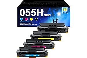 Canon 055 High Yield Toner Cartridge Set for i-SENSYS LBP664Cdw