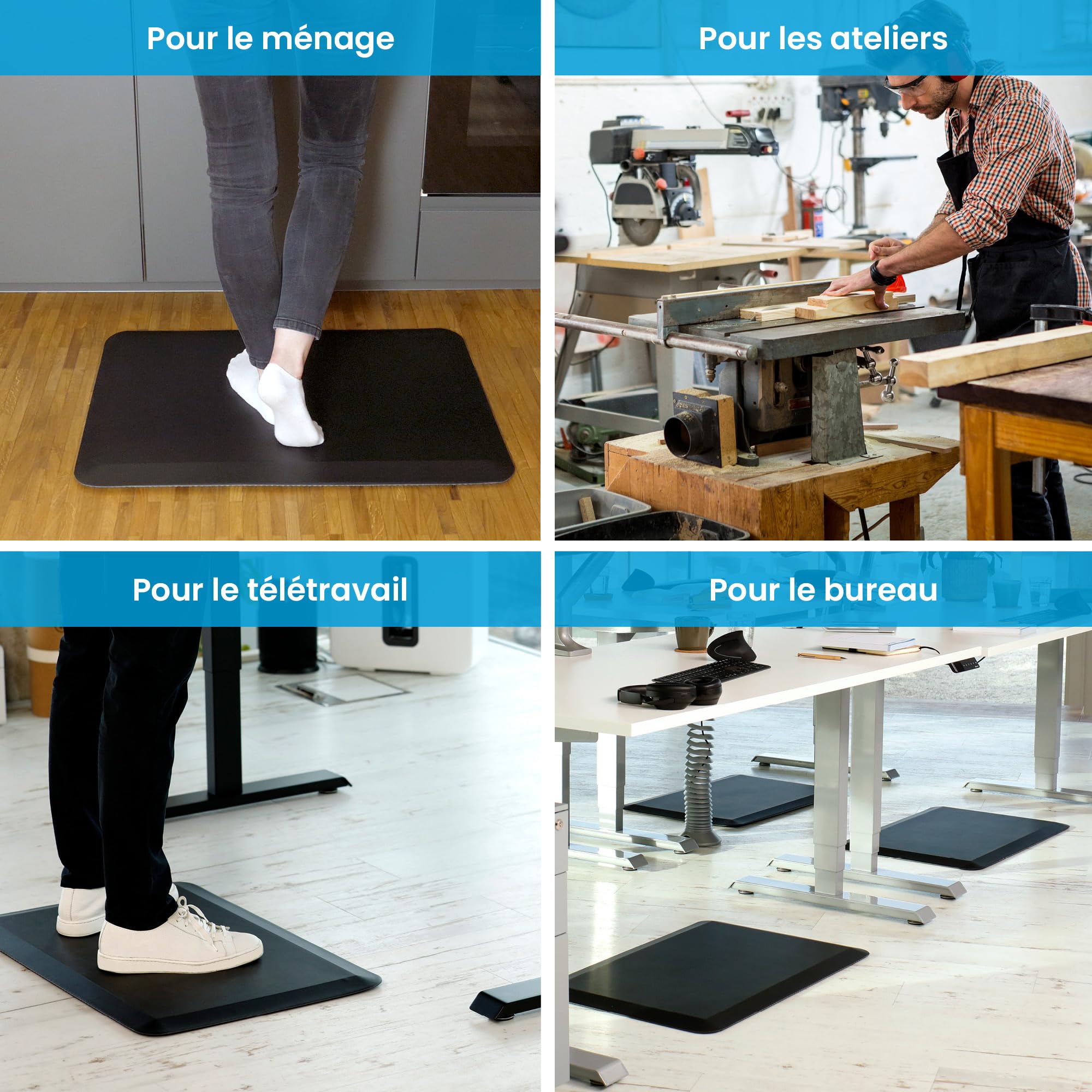 Tapis anti-fatigue -Tapis de travail