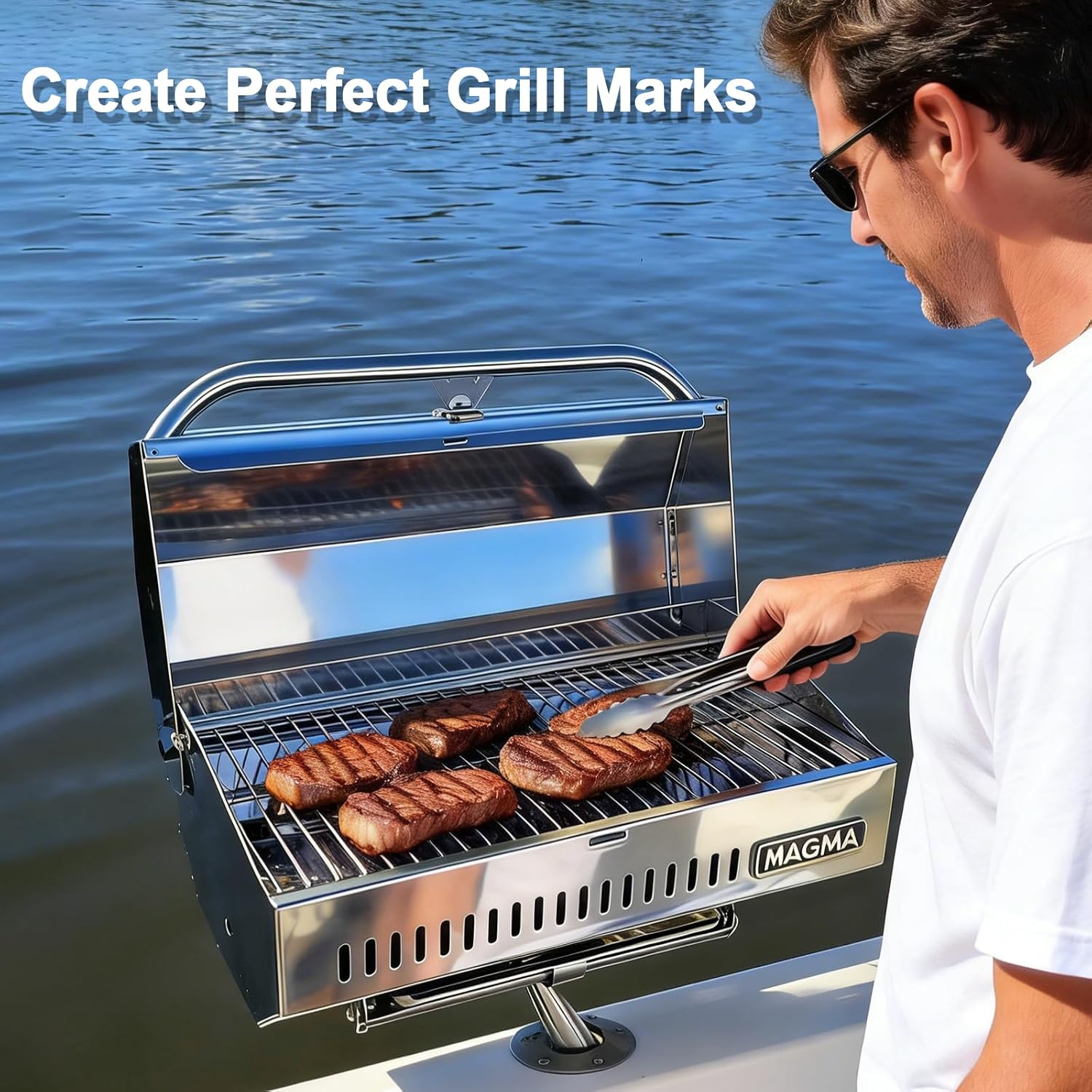 LS'BABQ 6x9 Inch Grill Grate Replacement Parts for Magma 10-954, Stainless Steel Cooking Grids for Magma A10-918-2, A10-918-2-CSA, A10-918-2AU-3, A10-918-2CE-2, A10-918-2GS, A10-918-2GS-CSA, 3 Pack