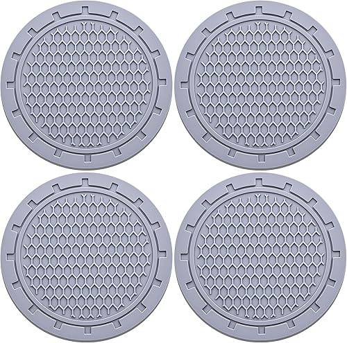 Miniatura 22 de 4 posavasos para automóvil, portavasos antideslizantes incrustados en adornos, accesorios universales empotrados para el interior del automóvil de