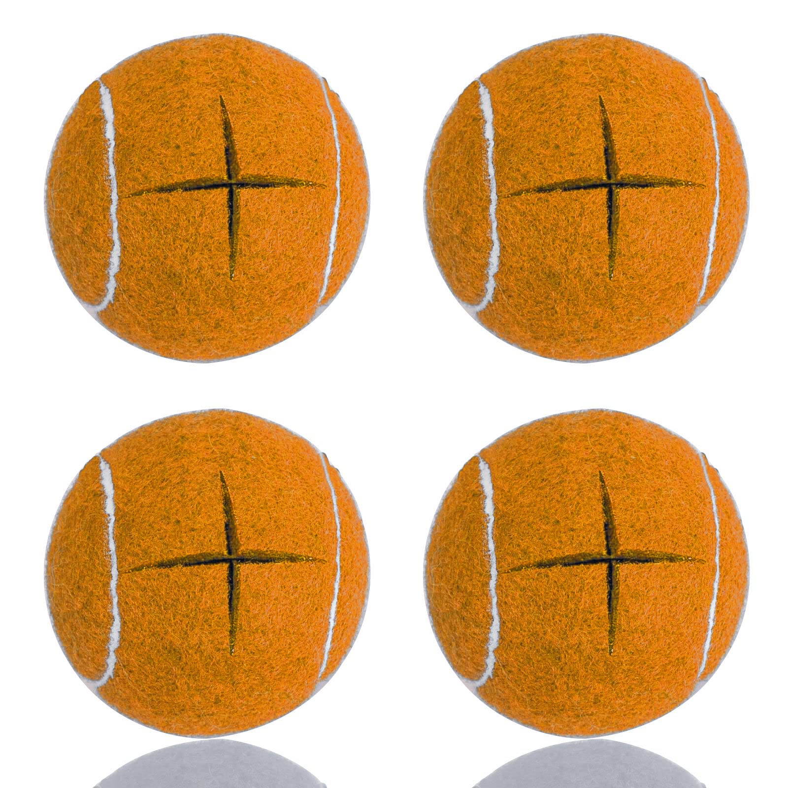 Premium Precut Tennis Balls Walkers 4 Pcs Balls with Precut Opening for Easy Installation,Walker Accessories for Seniors Fit Most Walkers,for Furniture Legs and Floor Protection