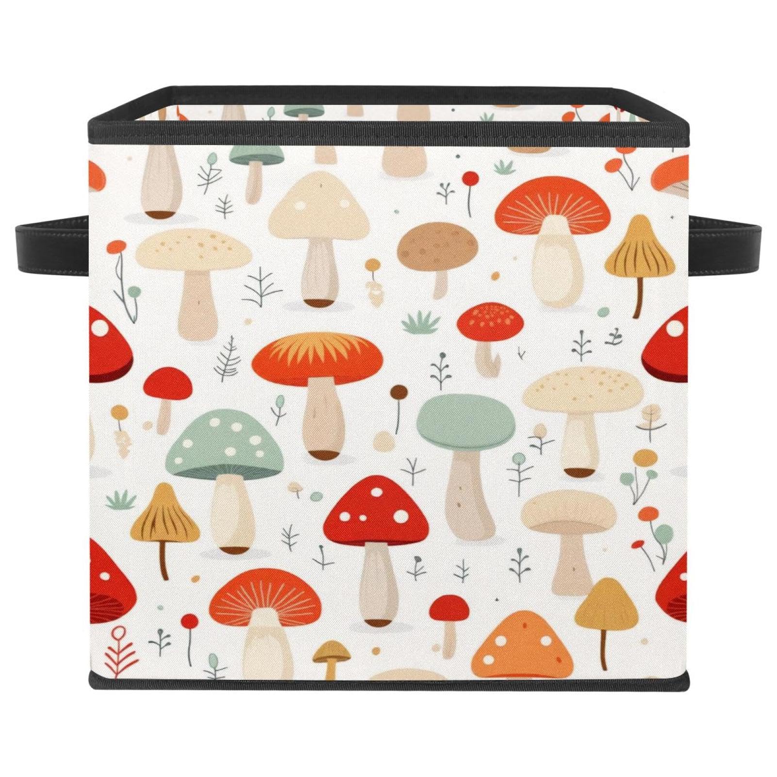 Boîte de rangement pliable à poignées cuir pour ranger les jouets